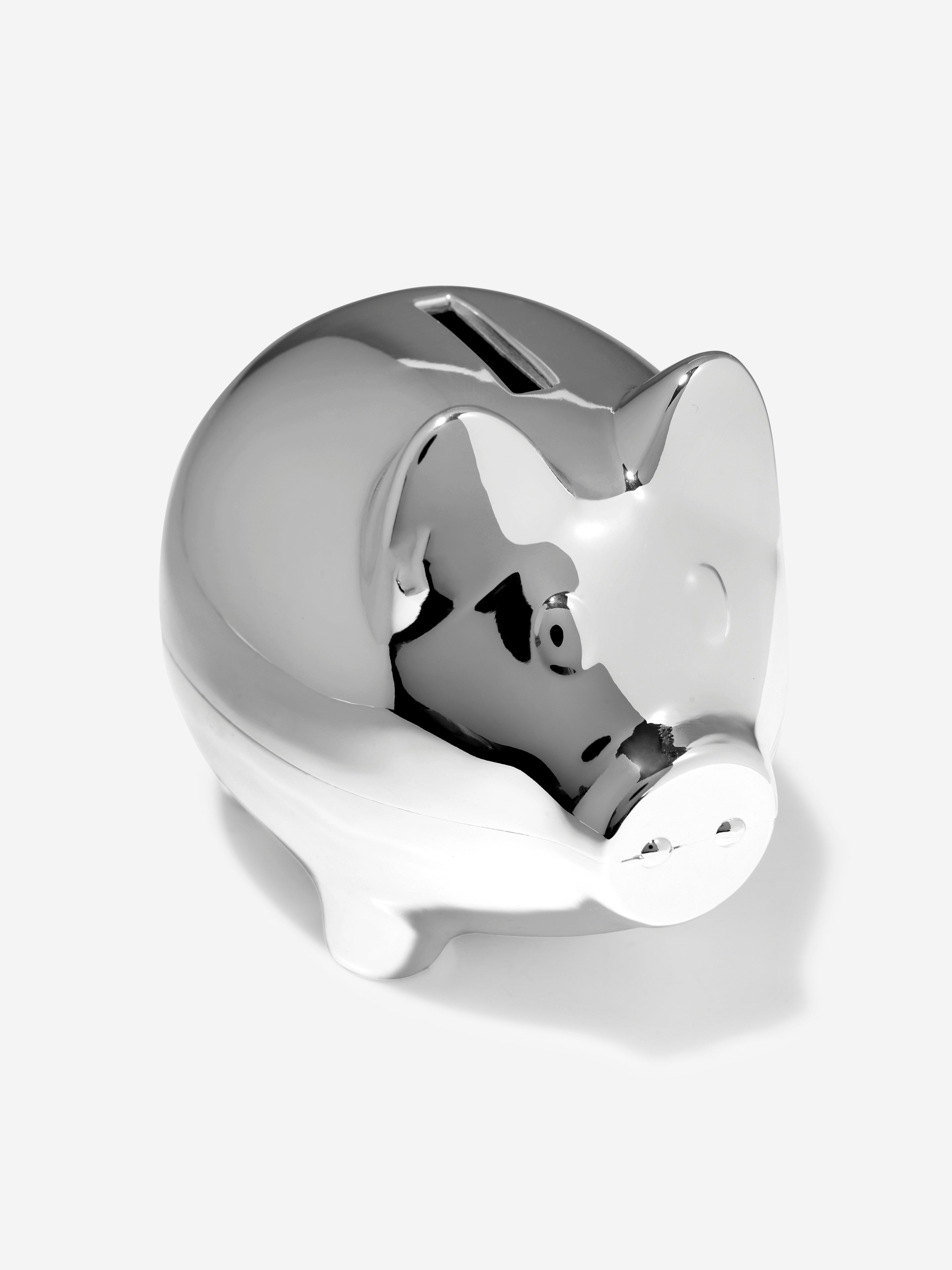 Baby Silver Plated Piggy Bank