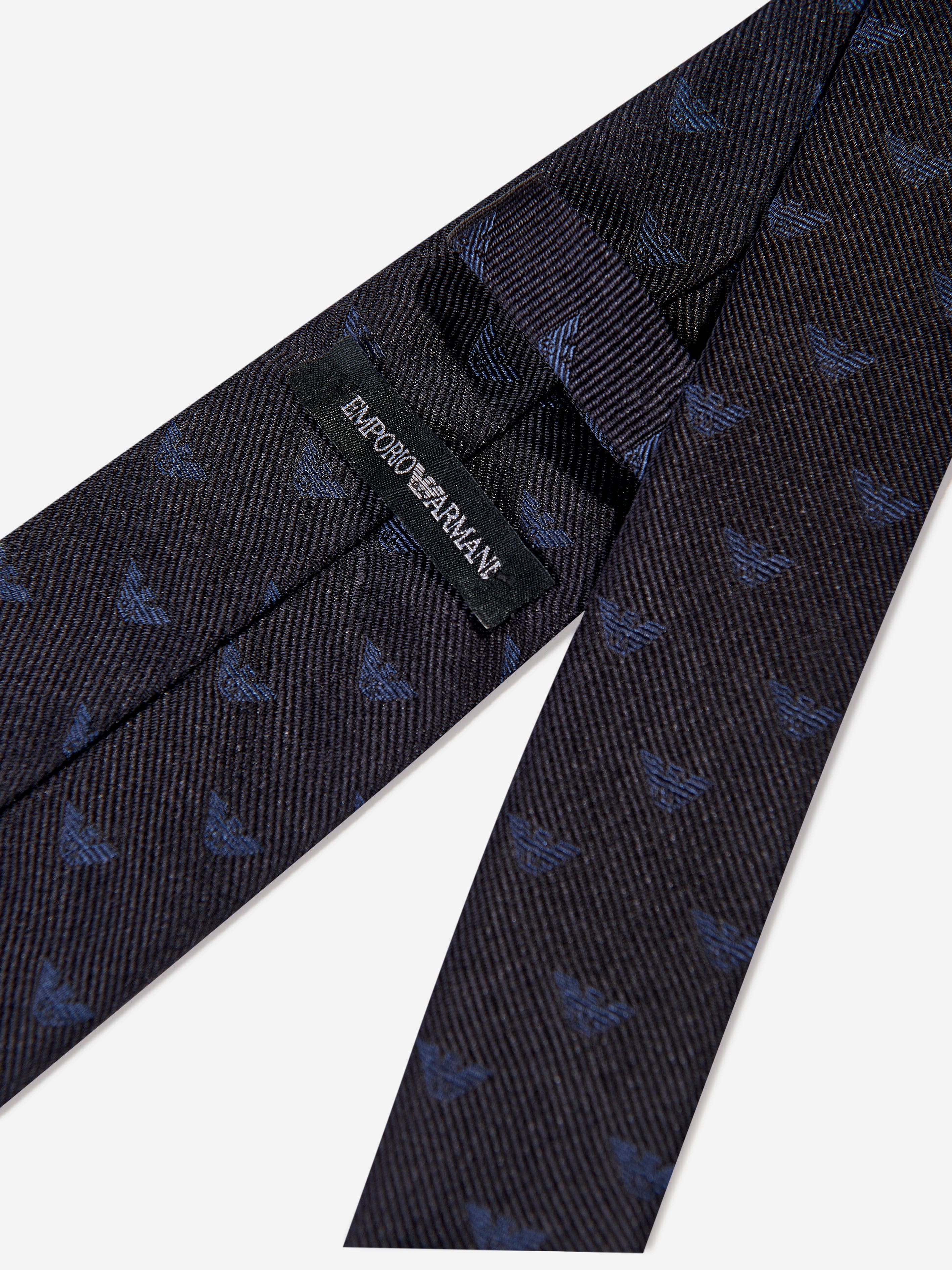 Armani logo shop tie