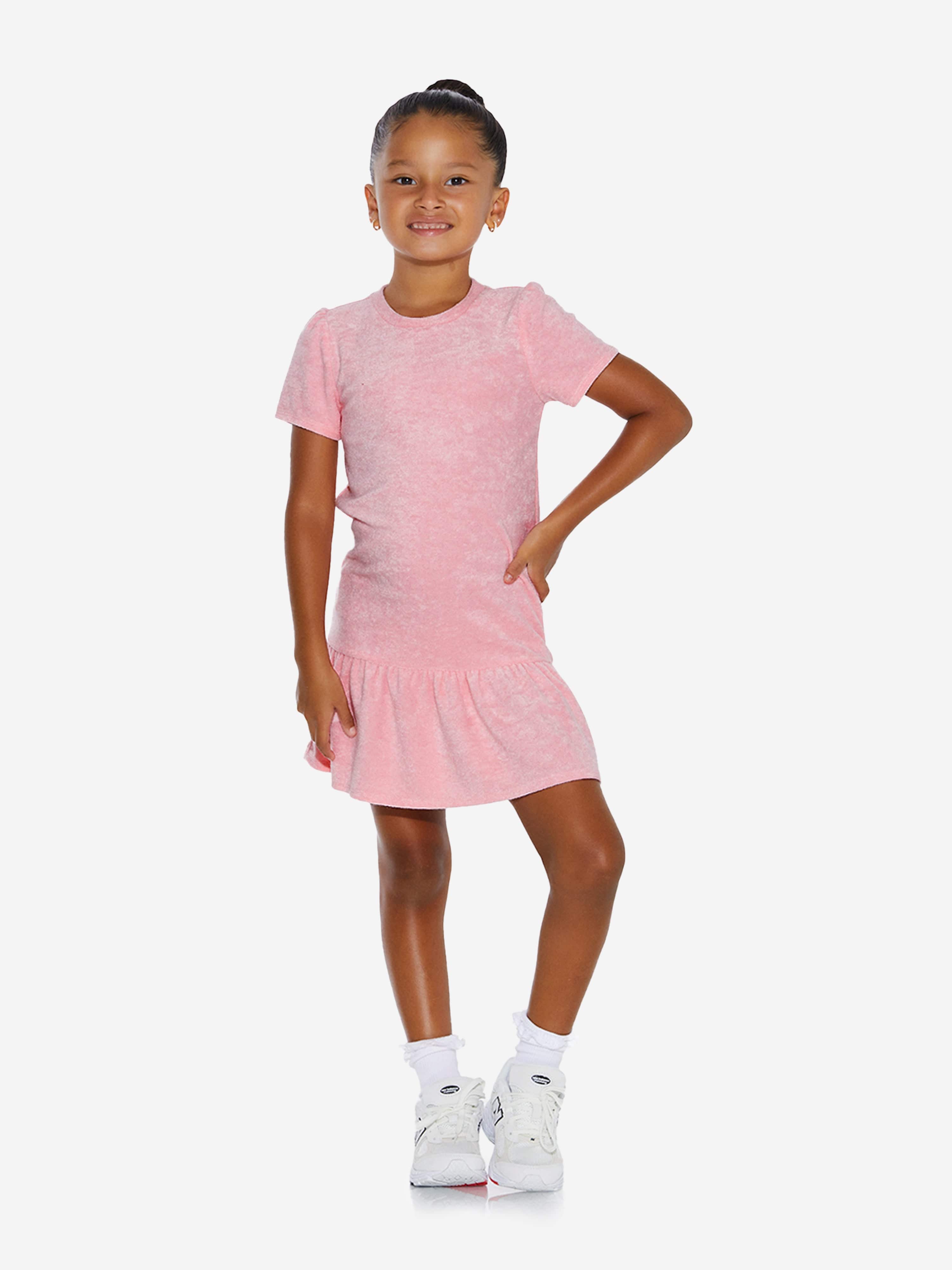 Girls hot sale towelling dress