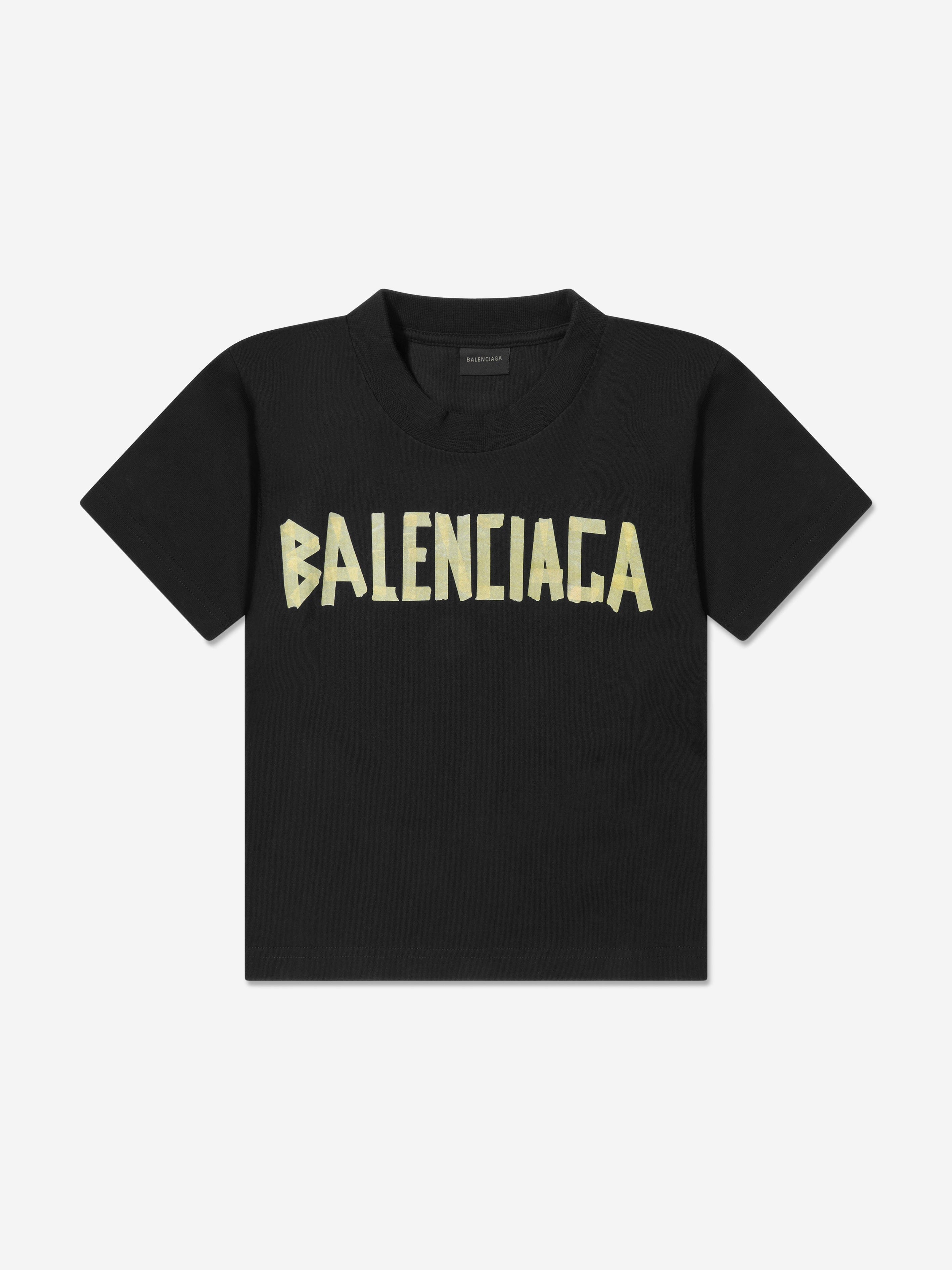 Balenciaga Kids Kids Logo T-Shirt in Black | Childsplay Clothing