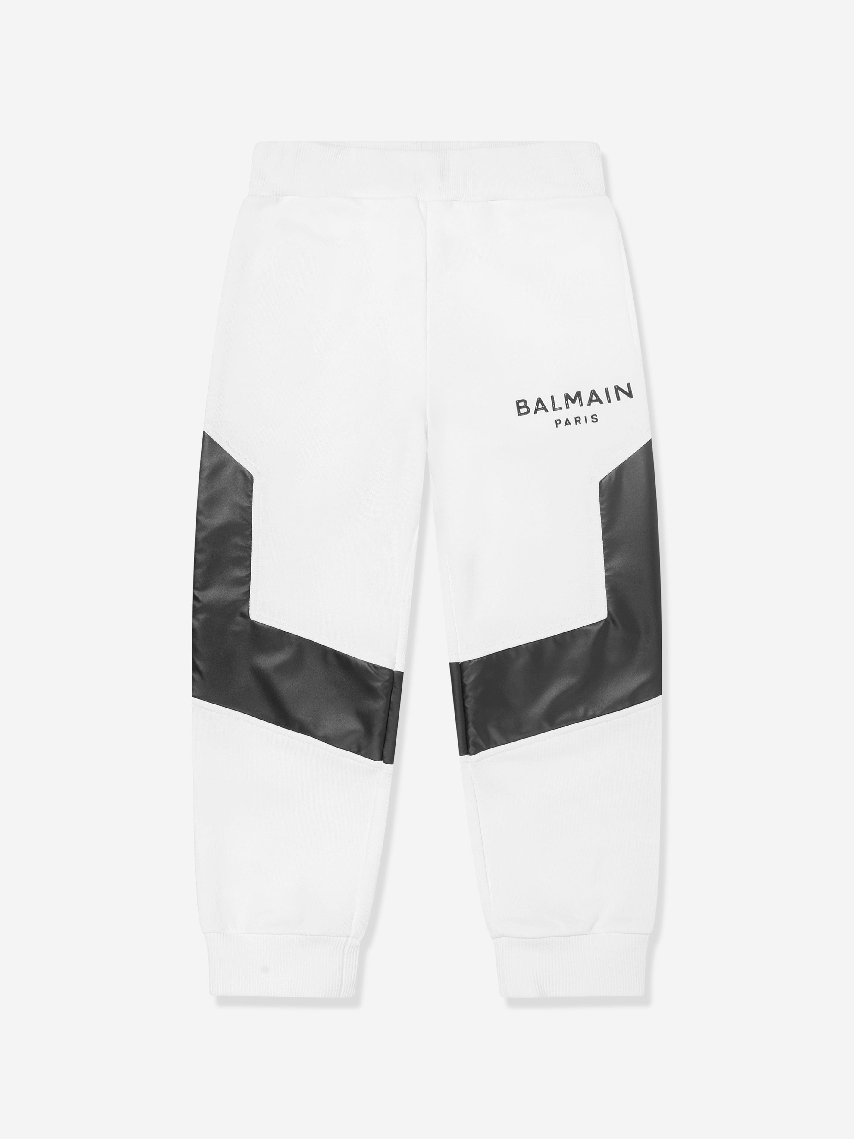 Balmain Boys Logo Joggers in White