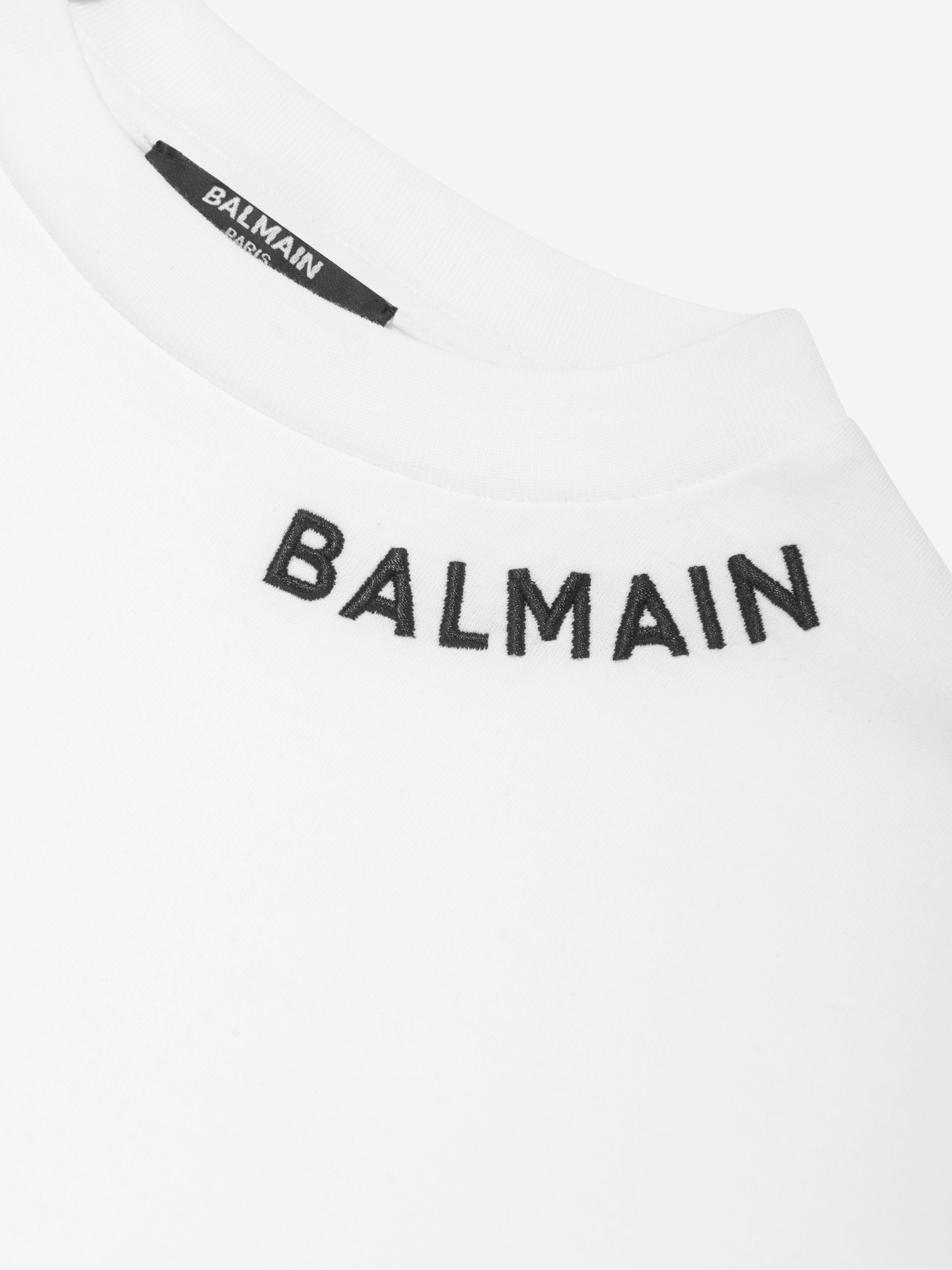 NWT! BALMAIN Girls White hotsell T-Shirt Sz. 4Y