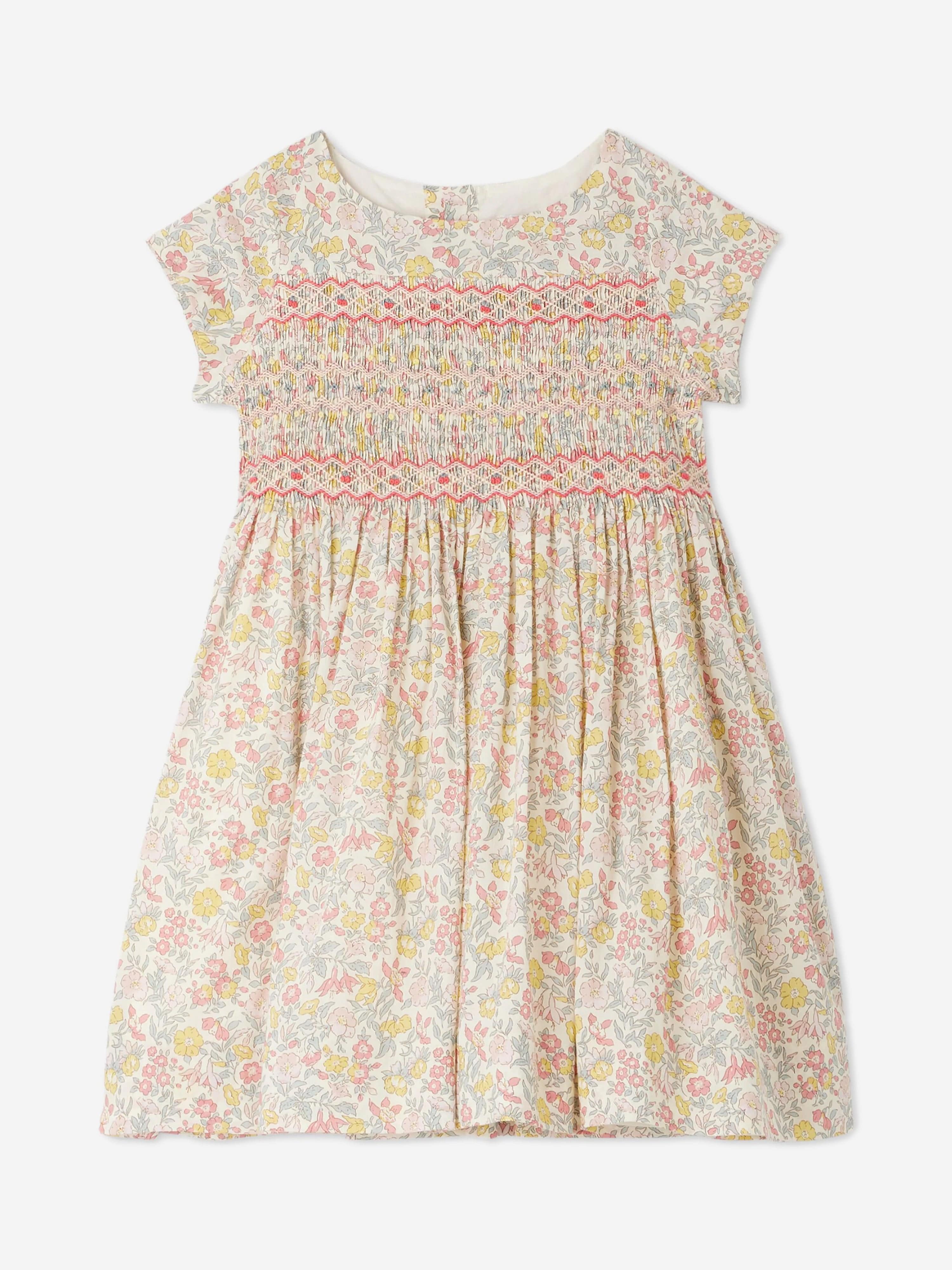 Bonpoint Girls Floral Duchesse Dress in Multicolour