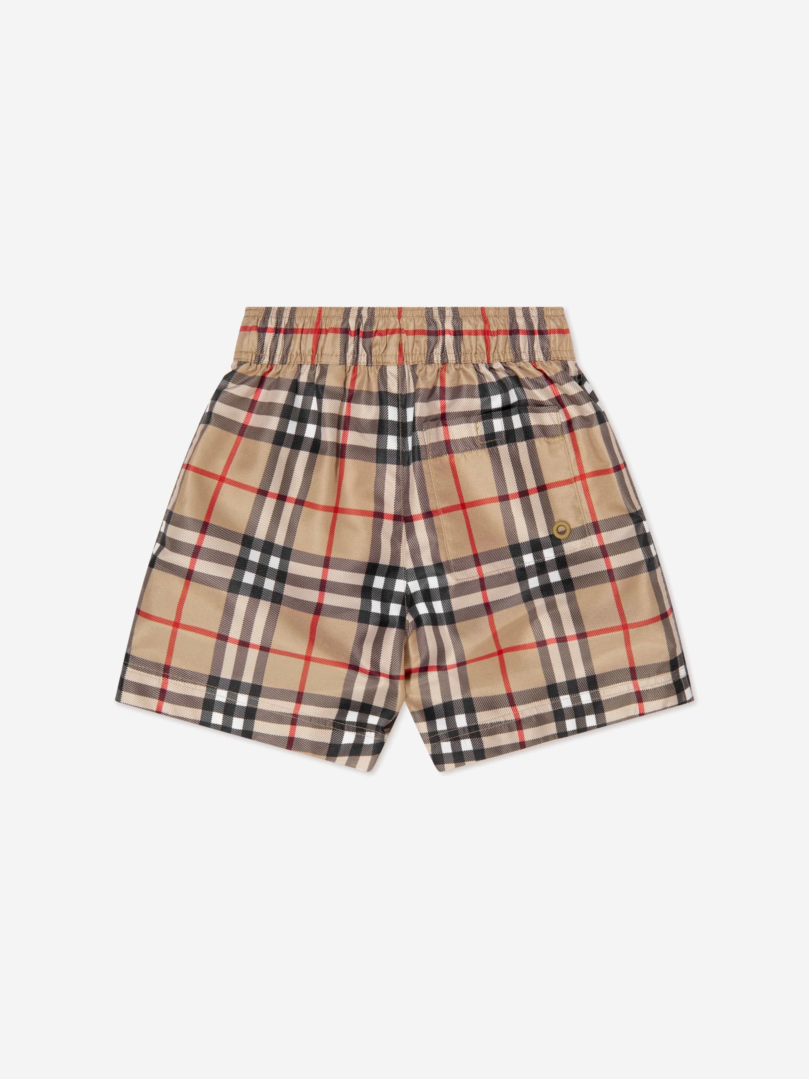 Burberry Baby Boys Mini Malcom Swim Shorts in Beige Childsplay Clothing