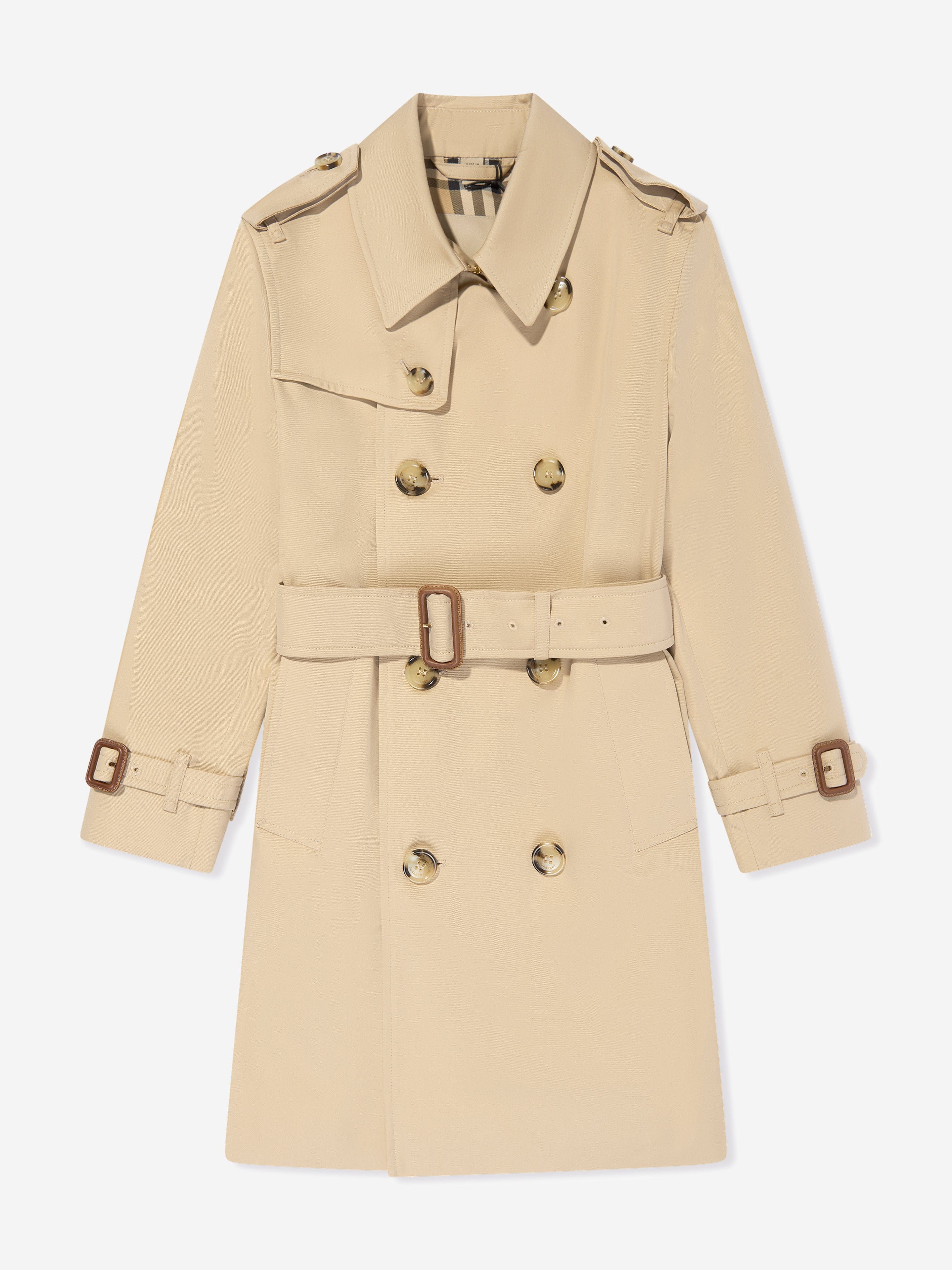 Burberry Kids Mayfair Trench Coat in Beige