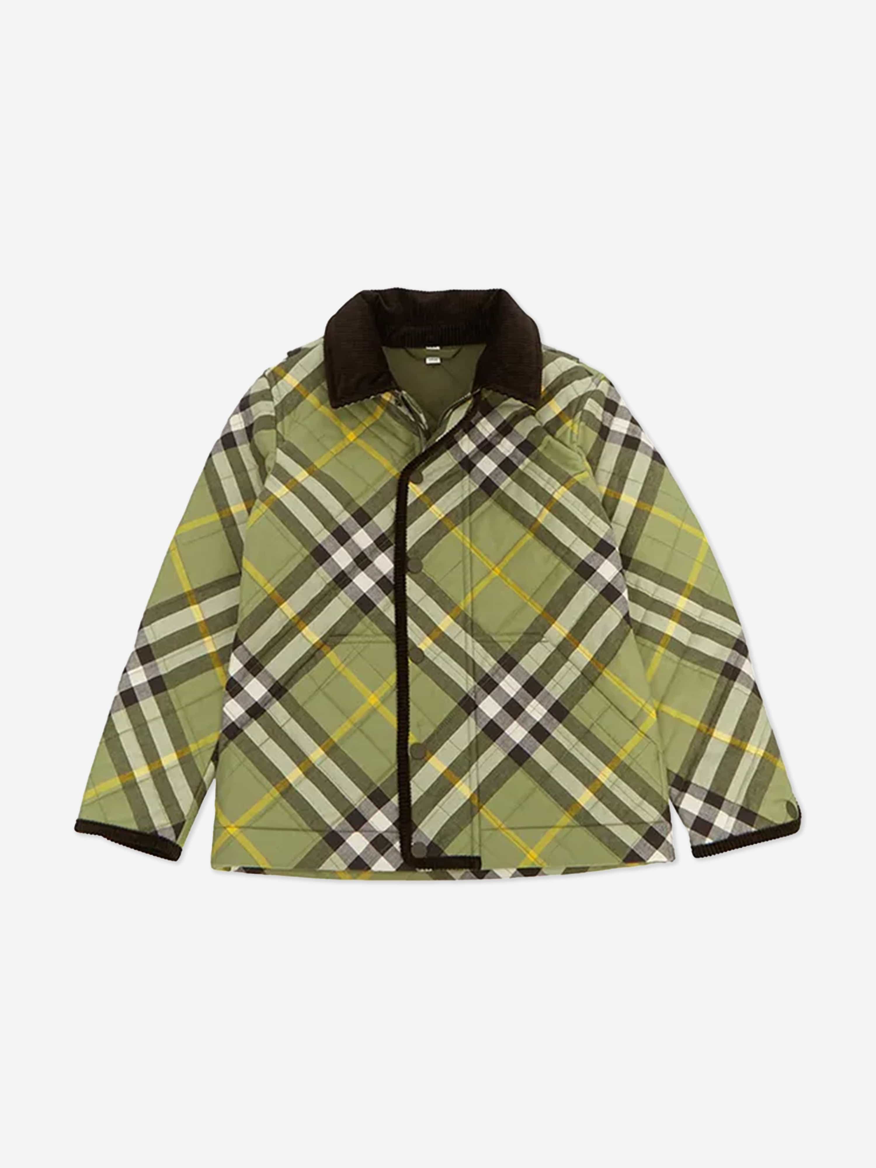 Burberry green jacket best sale