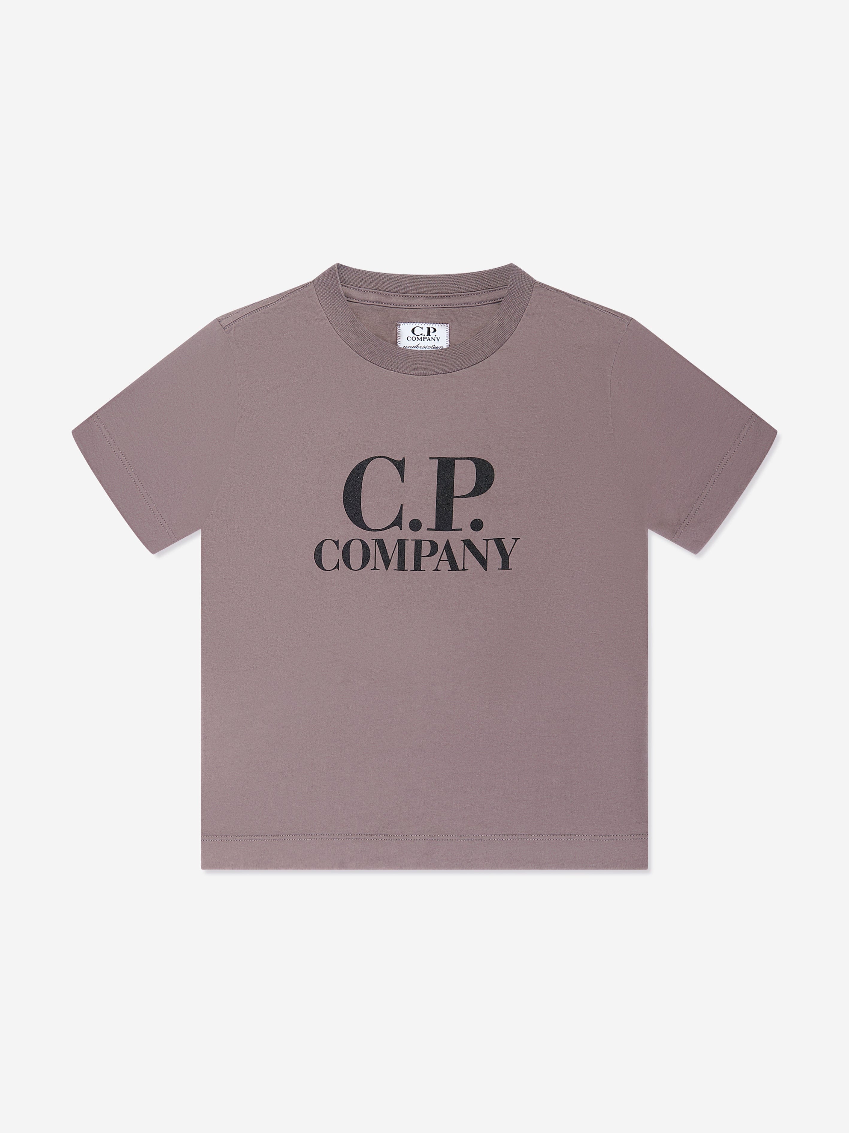 C.P. Company Boys Logo T-Shirt in Purple