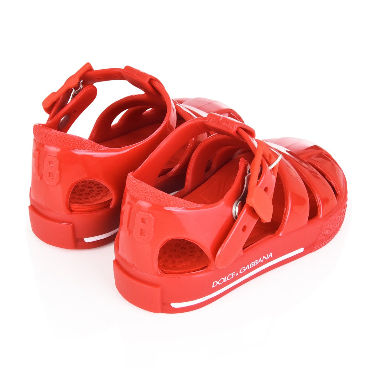 DOLCE & GABBANA BRANDED on sale JELLY SANDALS