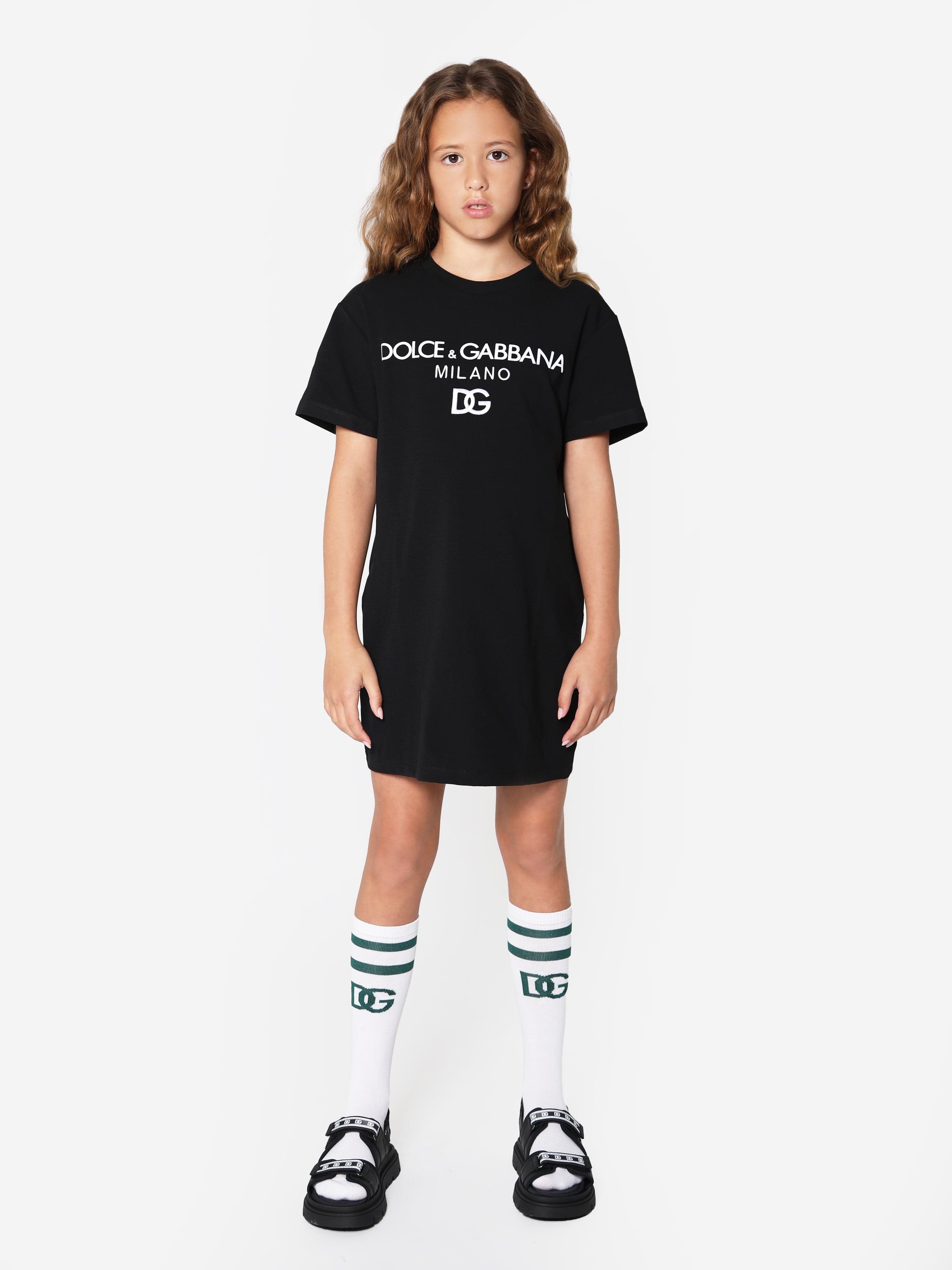 Black t store shirt dress girls