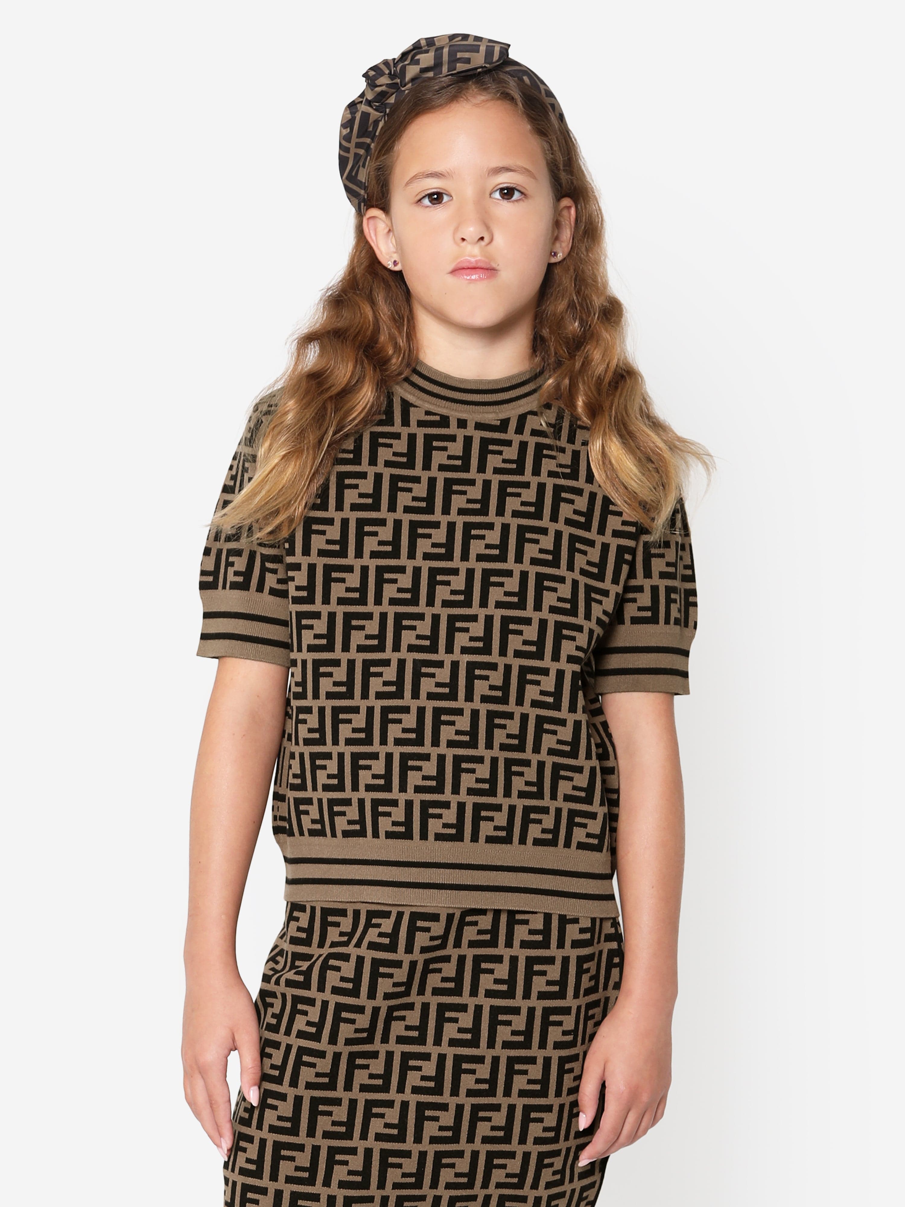 Fendi logo discount sweater dress