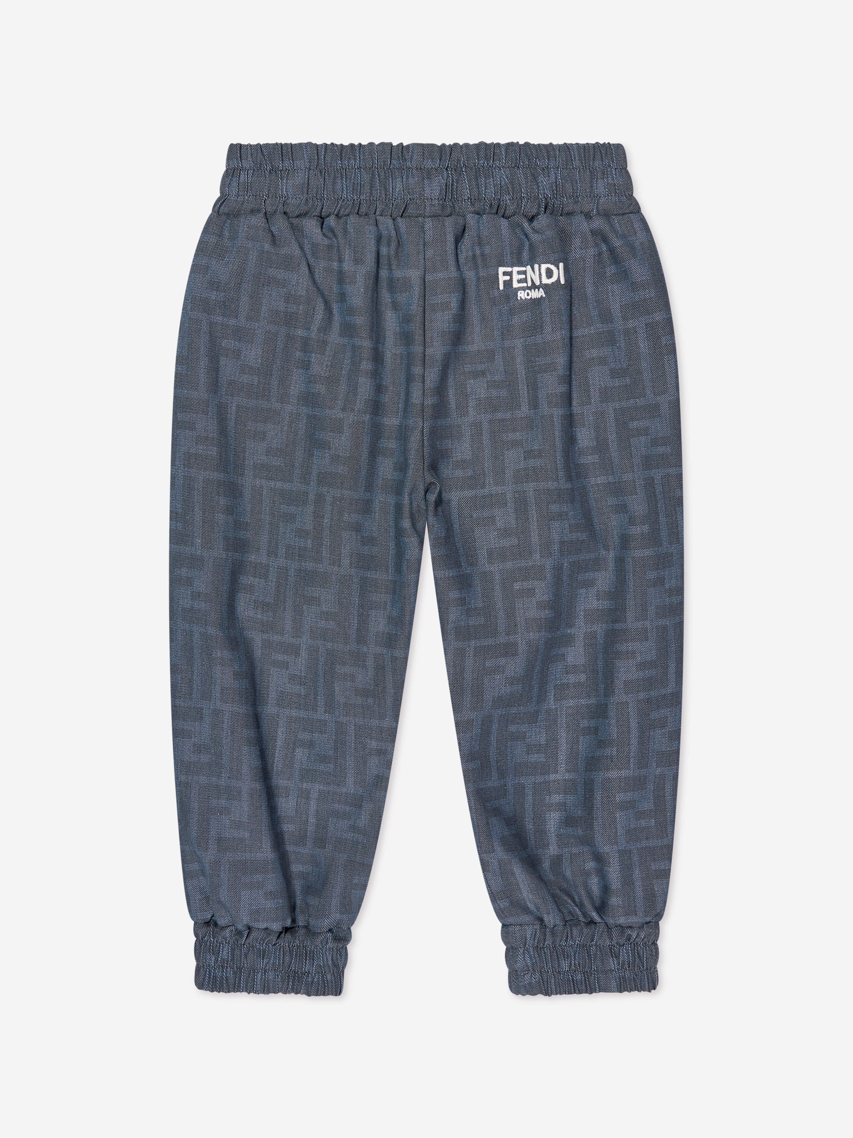 Boys FF Logo Trousers in Beige