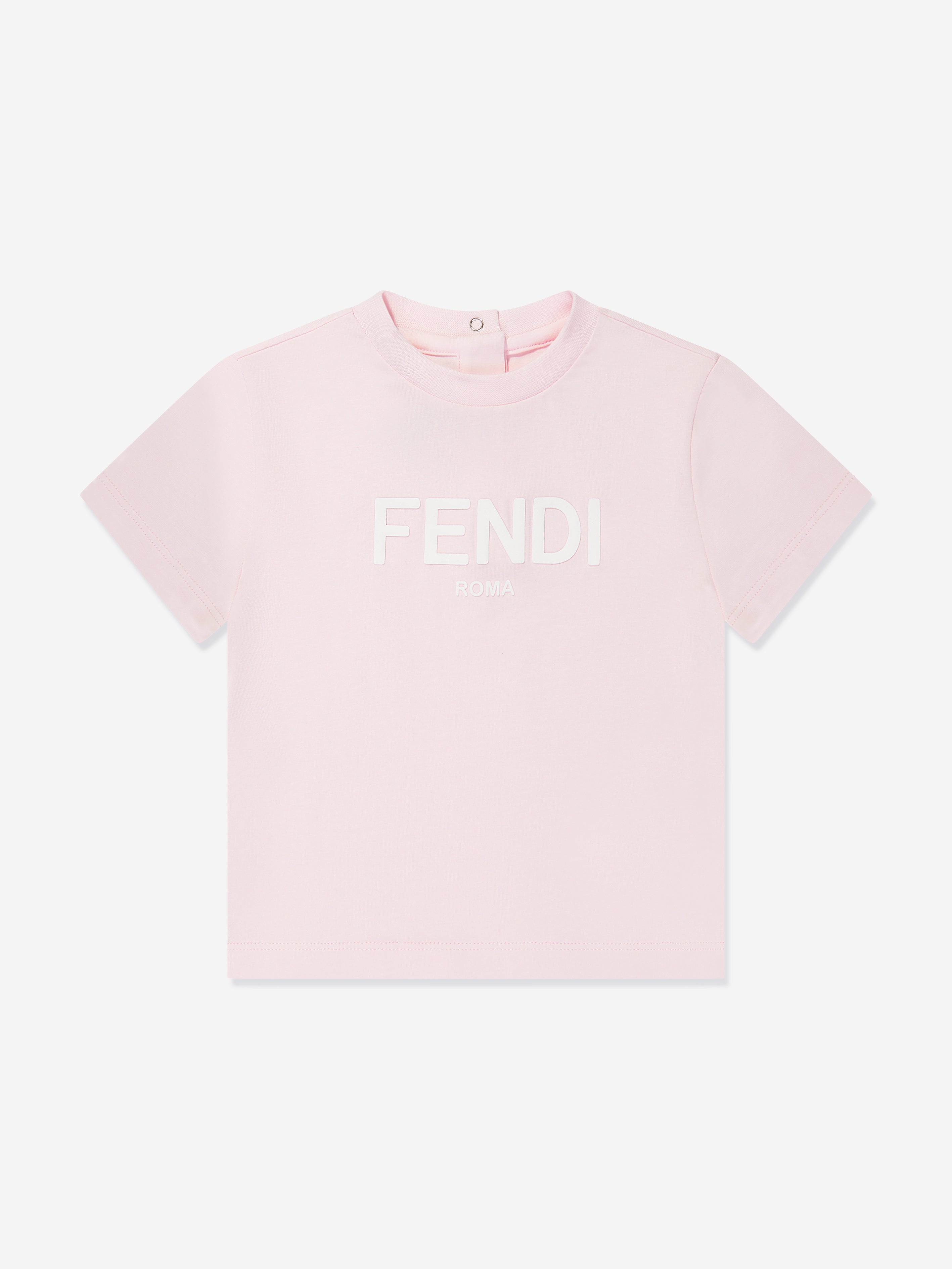 Fendi Baby Girls Logo T Shirt in Pink Childsplay Clothing