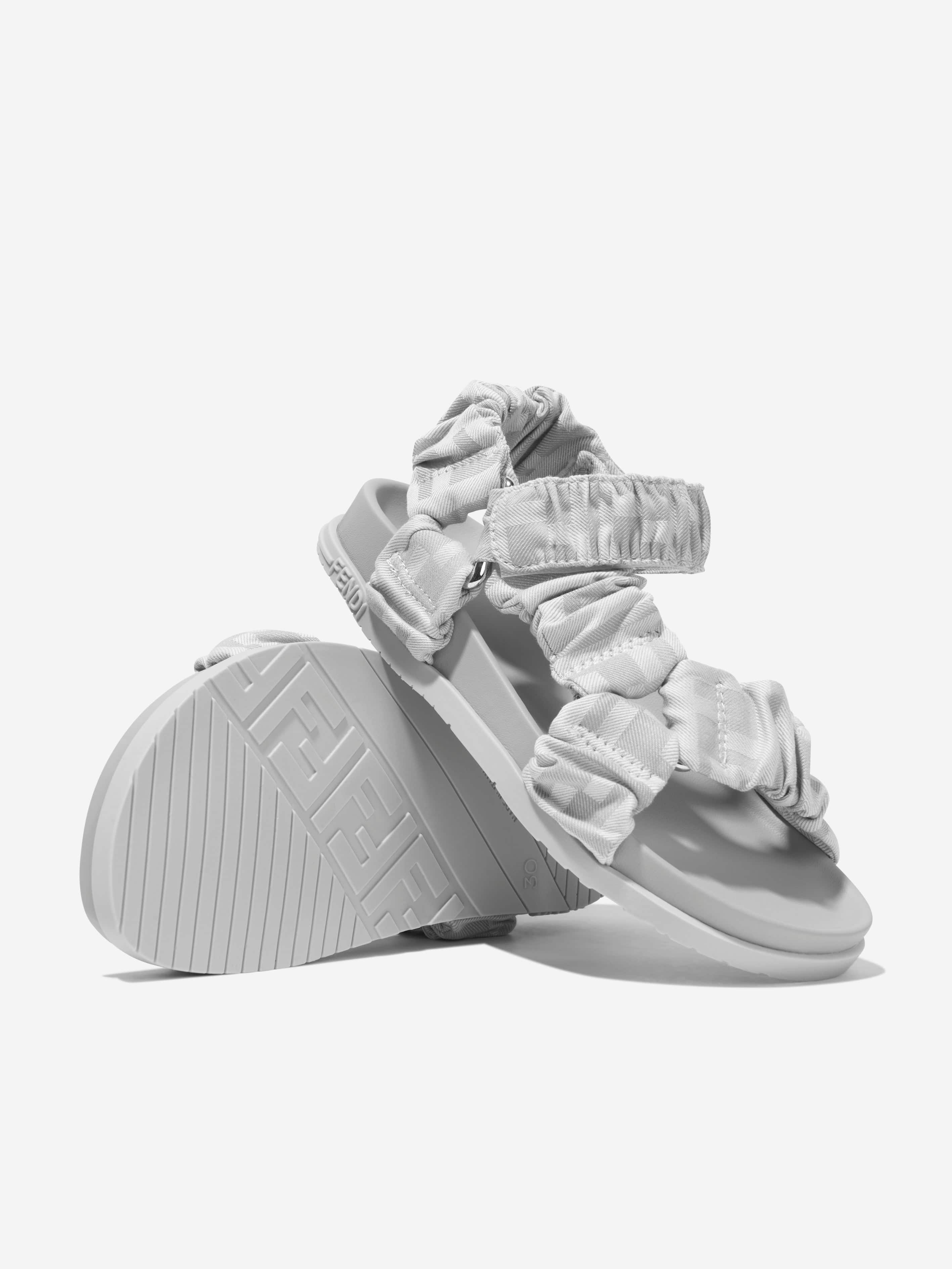 Kids FF Logo Sandals in Grey Childsplay Clothing