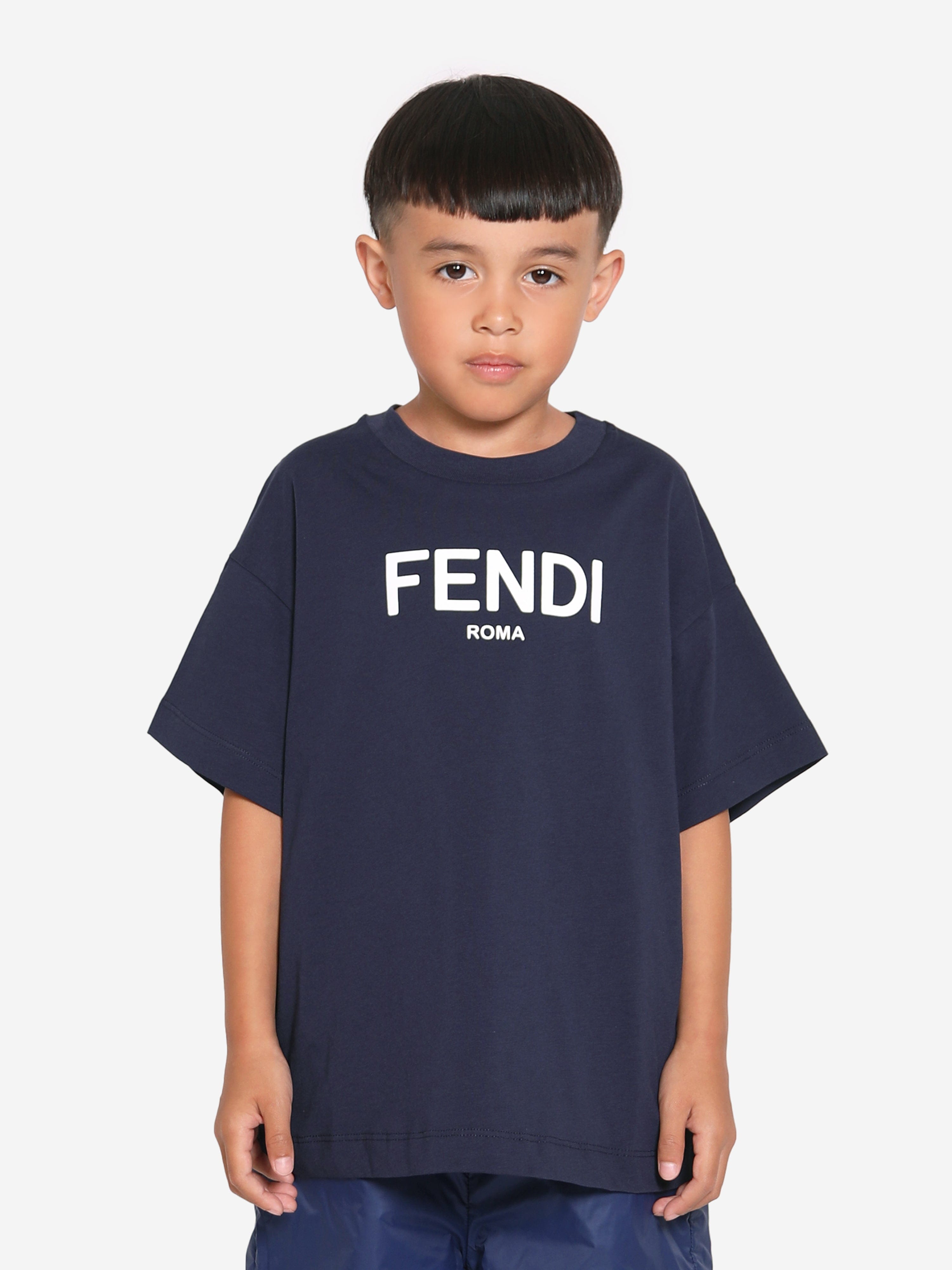 Fendi t sales shirt navy