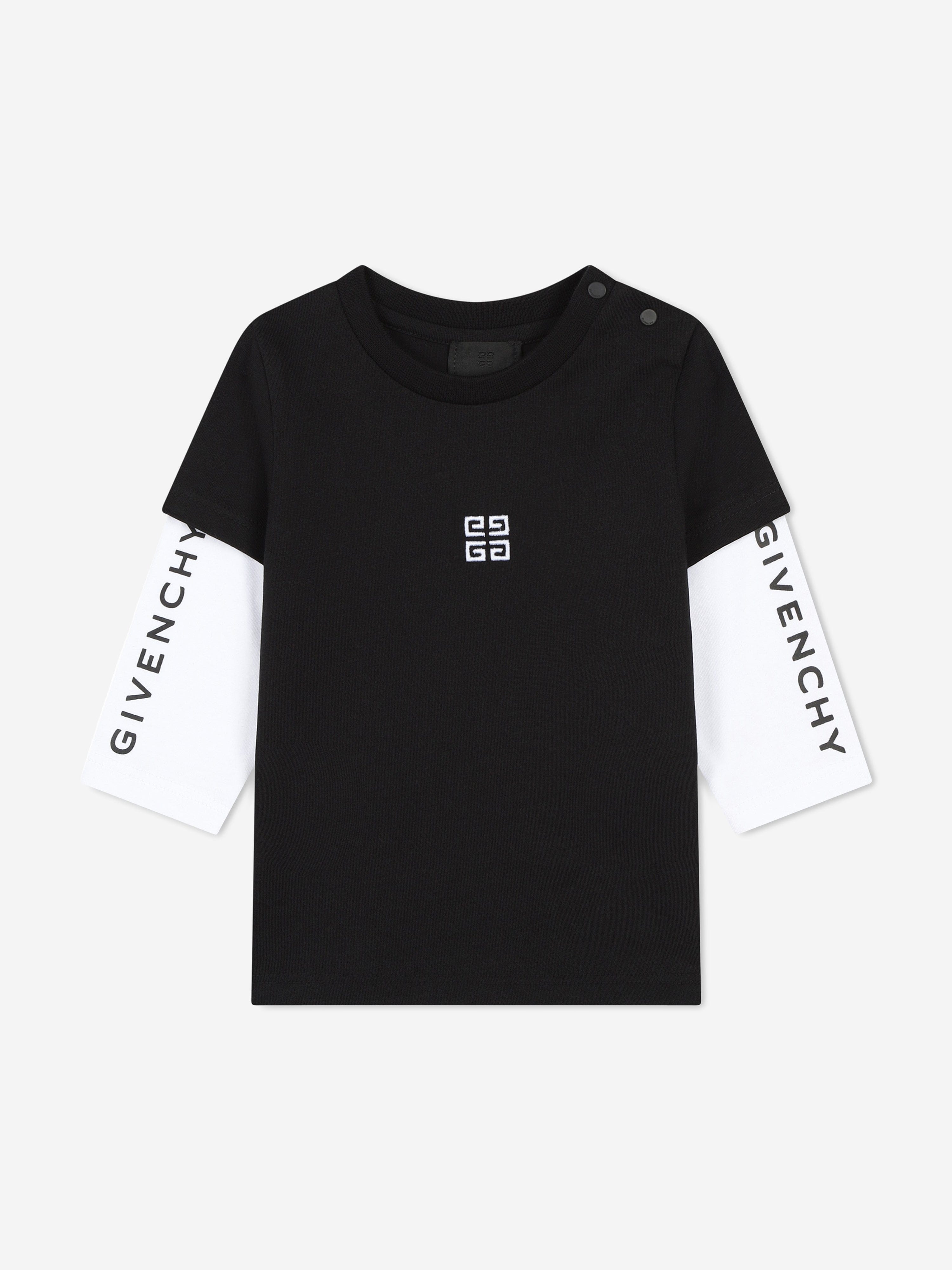 Givenchy Boys Grey Logo T-Shirt authentic