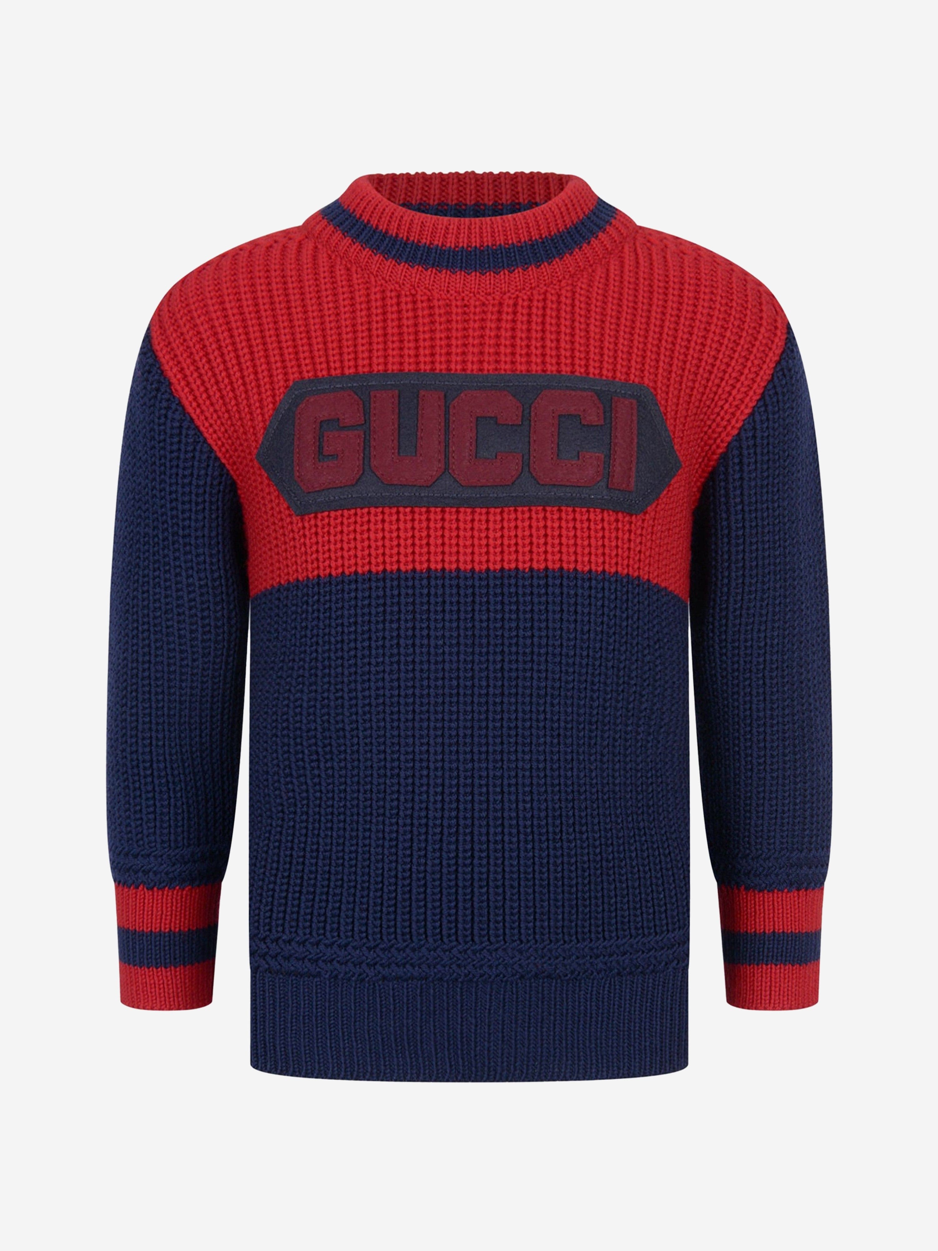 Gucci Boys Knitted Wool Logo Jumper Childsplay Clothing