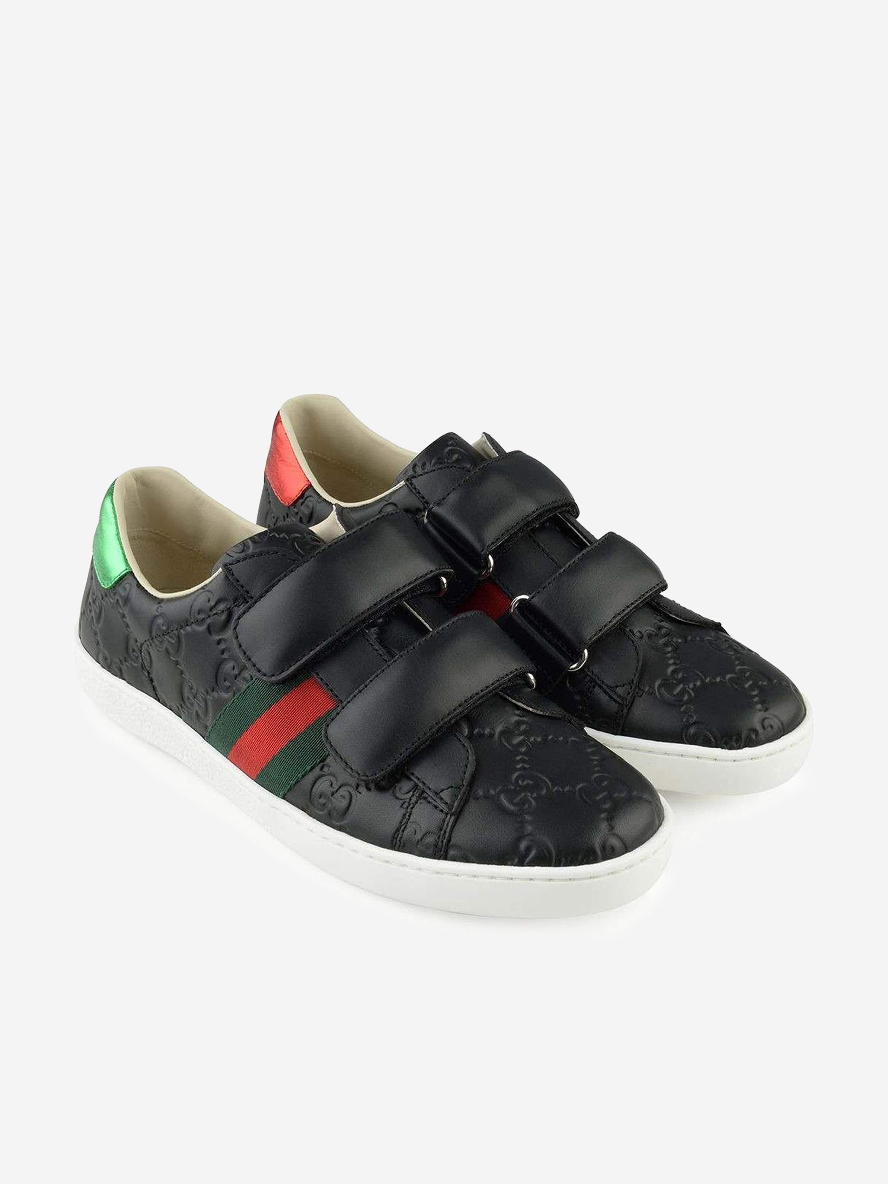 GUCCI Leather GG Logo Trainers | Childsplay Clothing