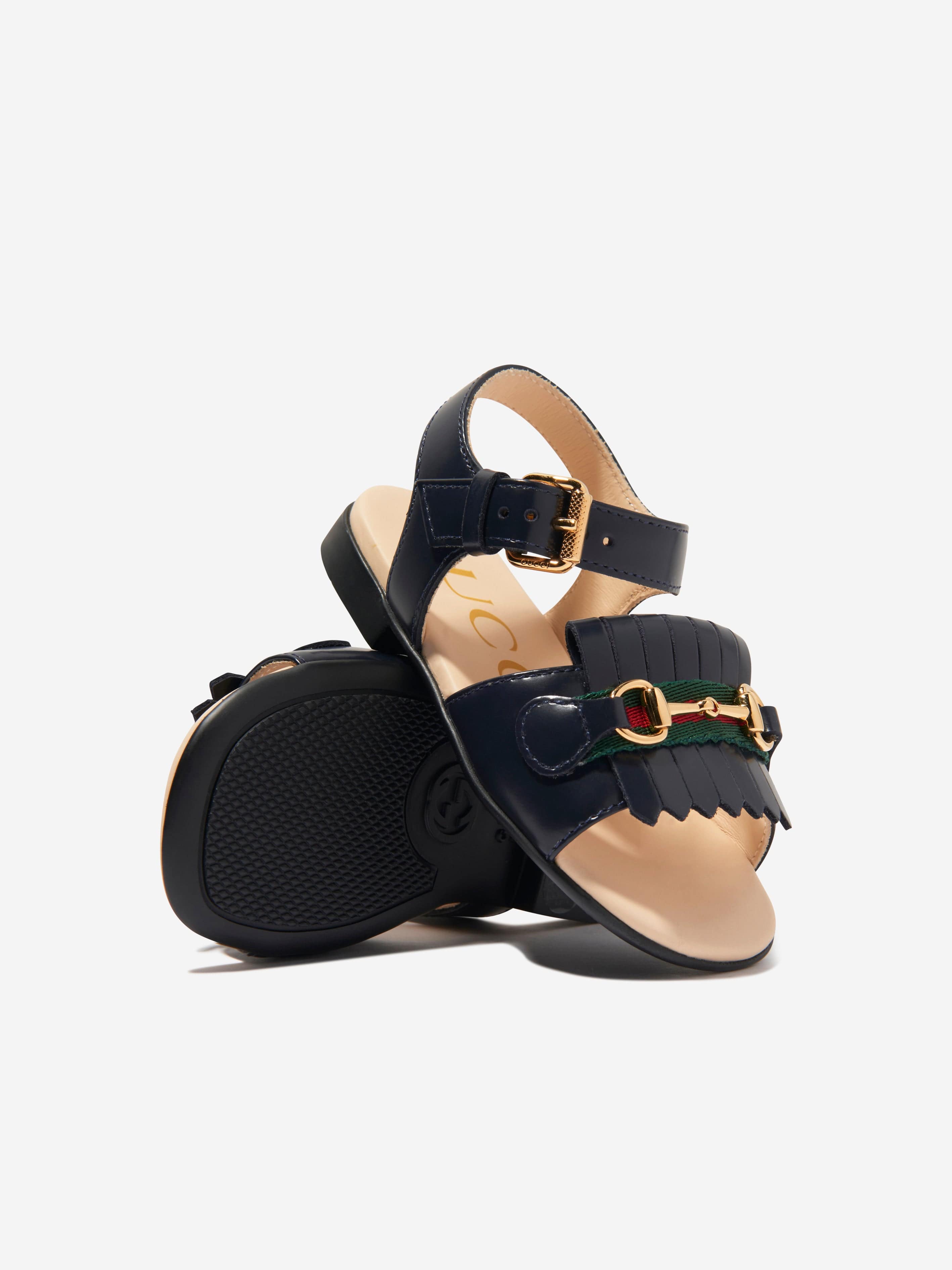 Diamanto metallic navy sandals for girl - Kickers © Official website