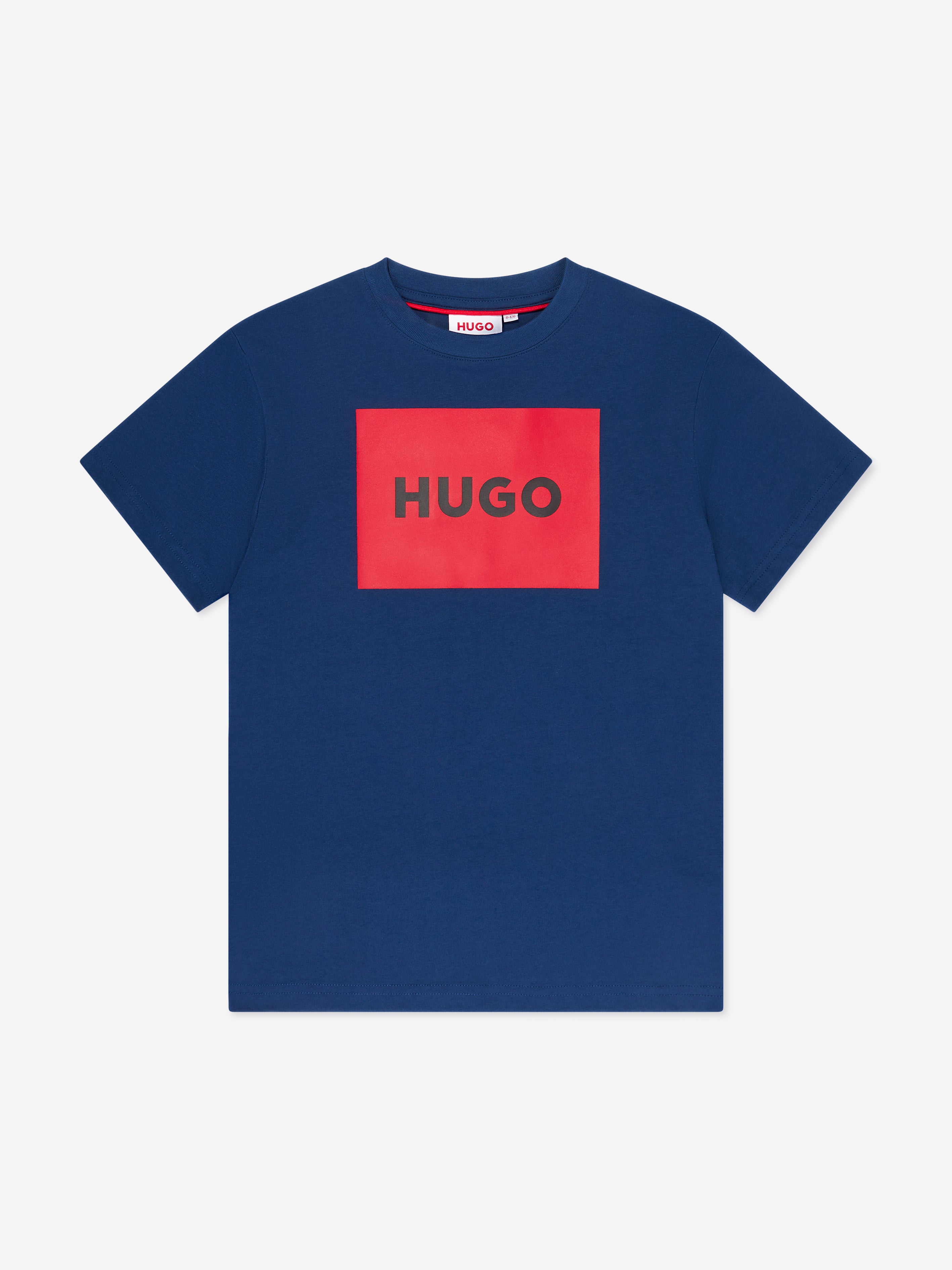 Boys Square Logo T-Shirt in Blue | Childsplay Clothing