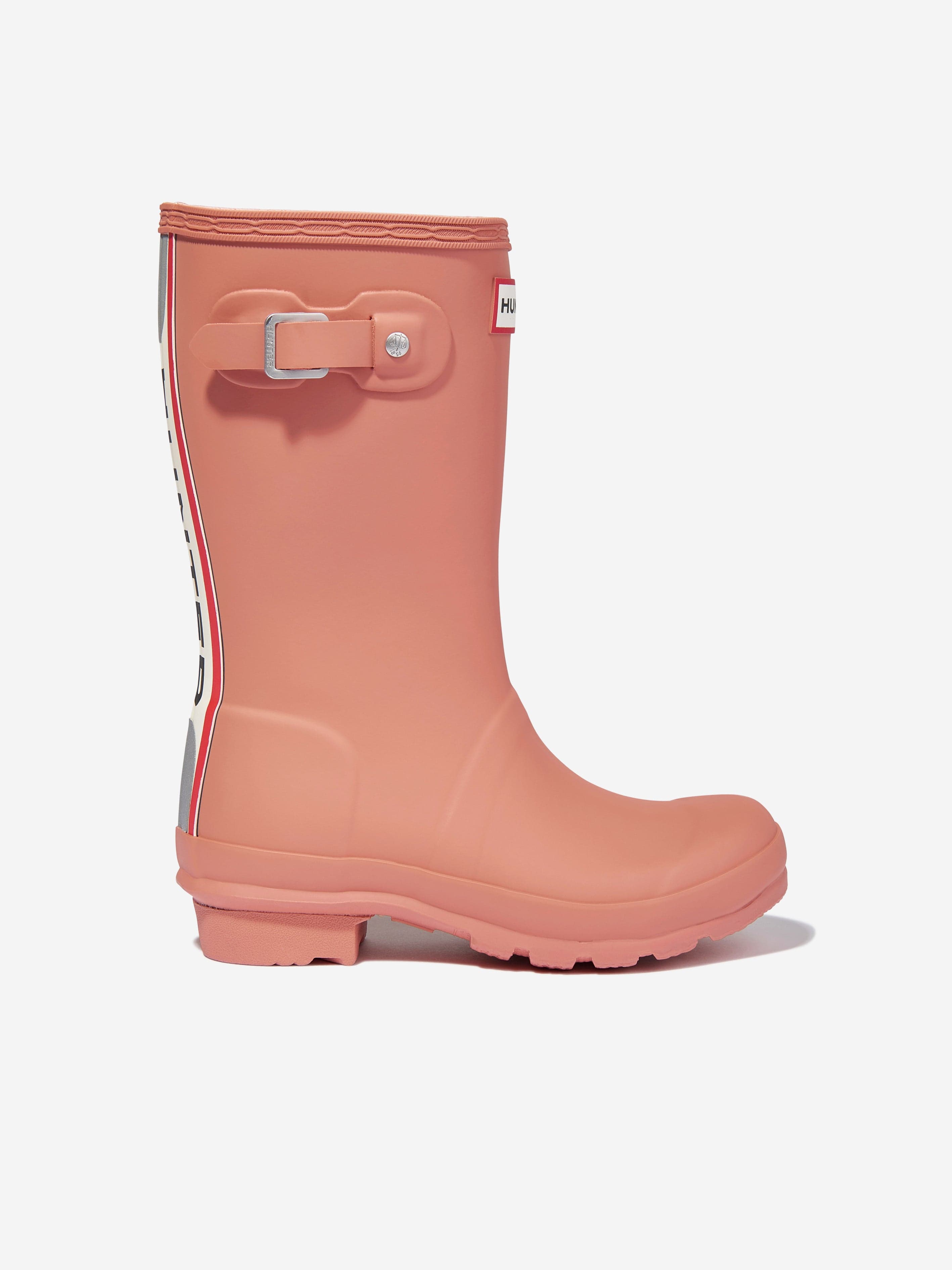 Light pink on sale short hunter boots