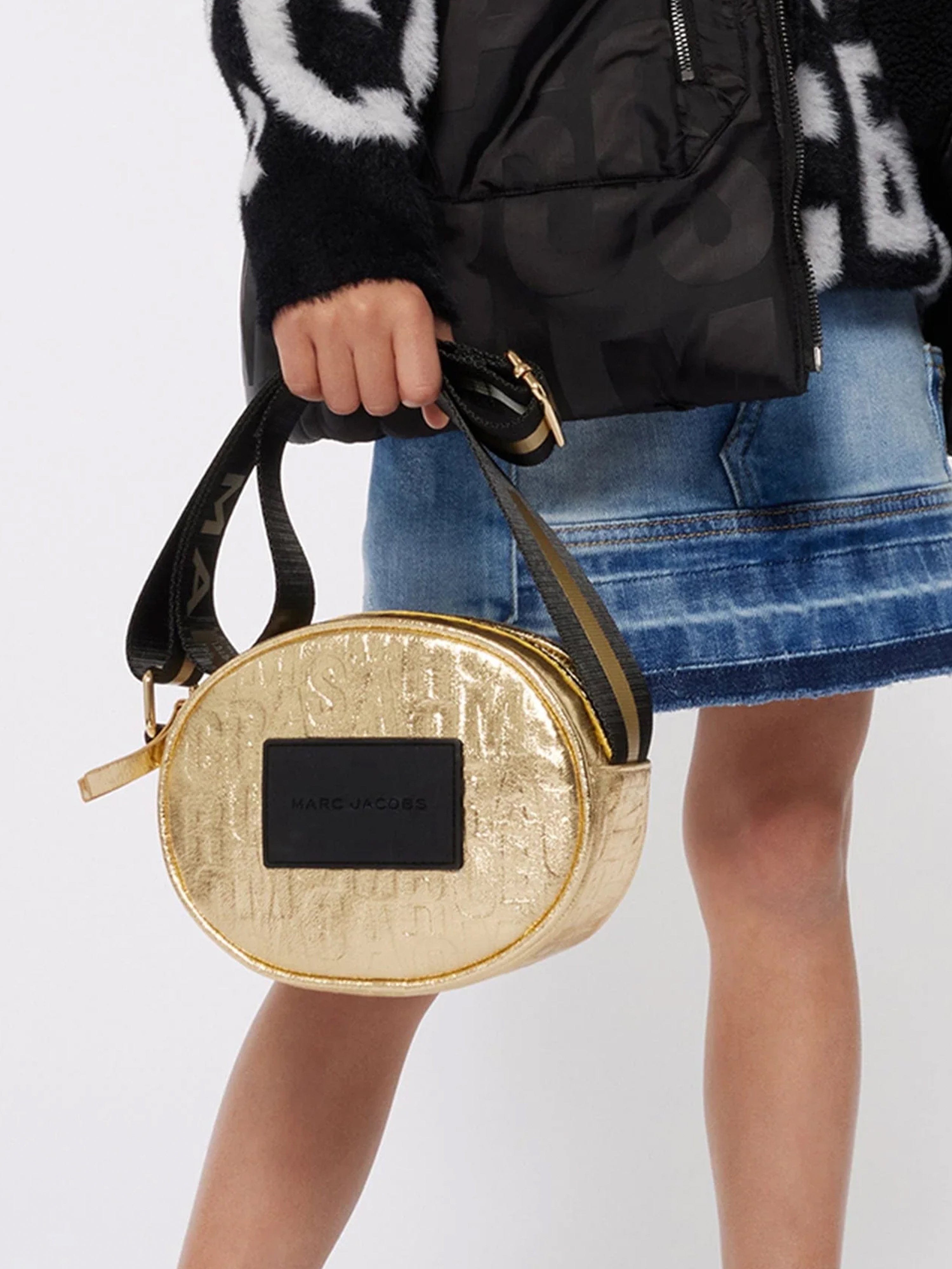 MARC JACOBS Girls Metallic Crossbody Bag in Gold 16.5cm Childsplay Clothing