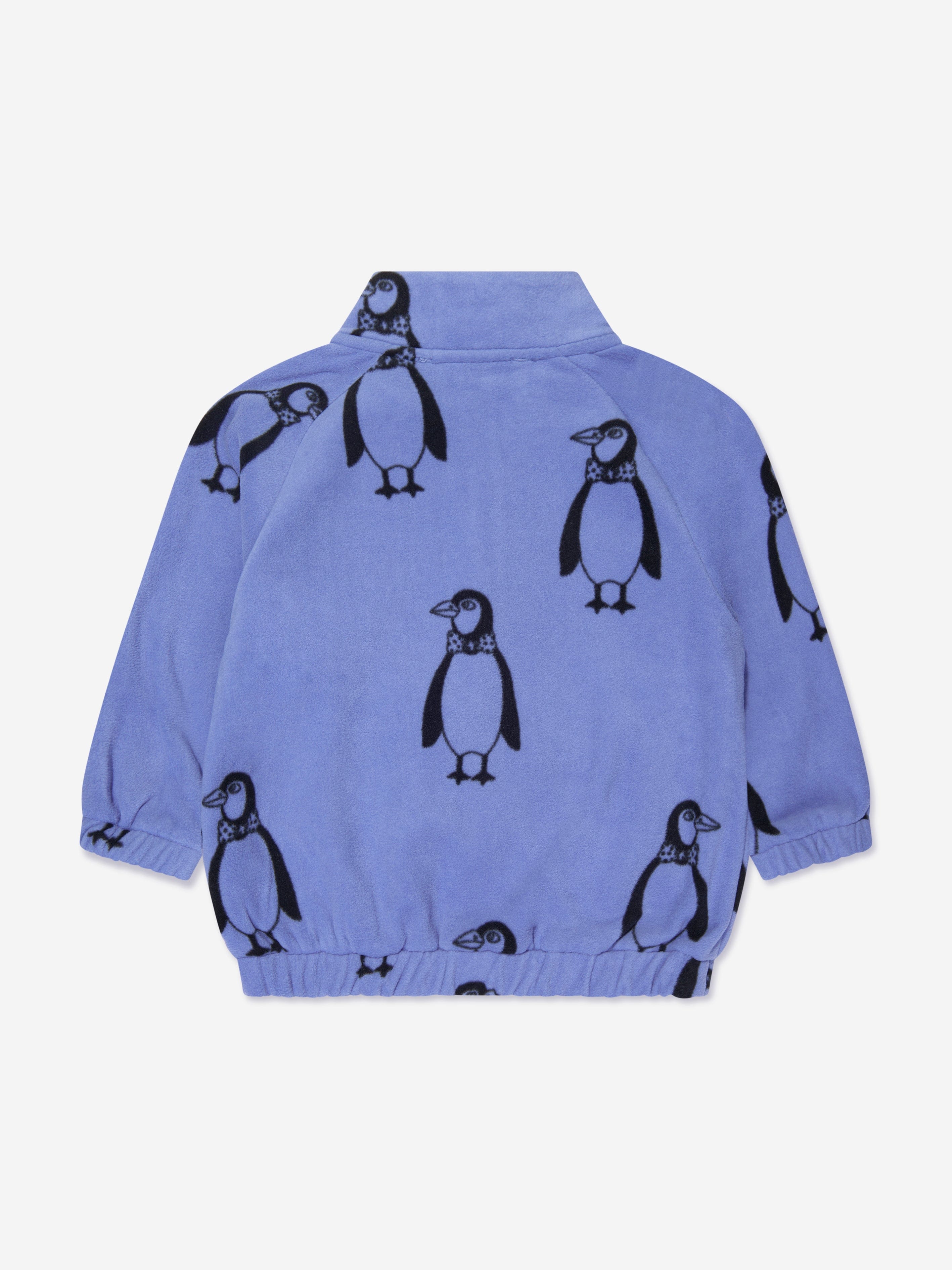 Kids Penguin Fleece Jacket in Blue