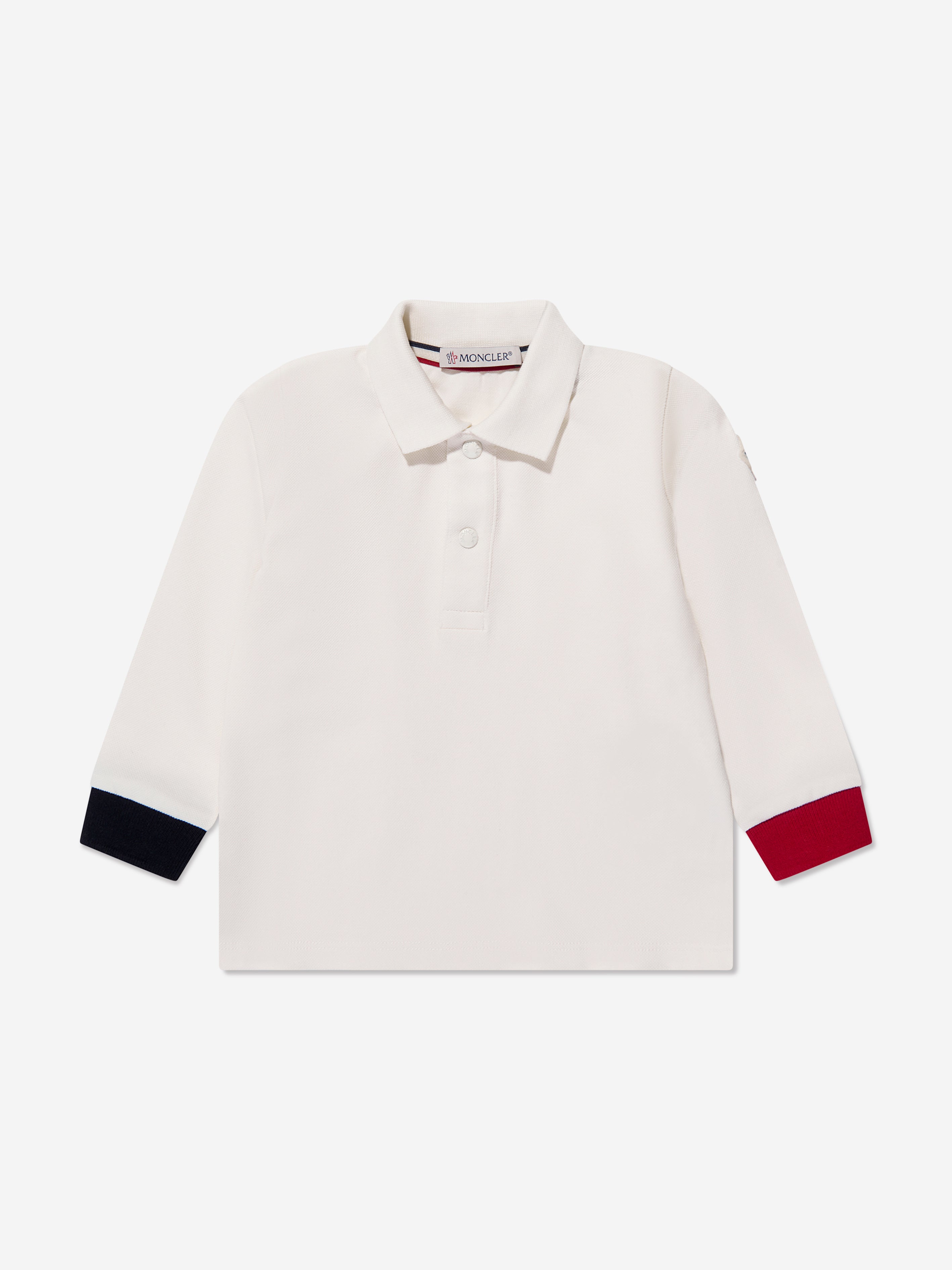 Baby moncler long store sleeve polo