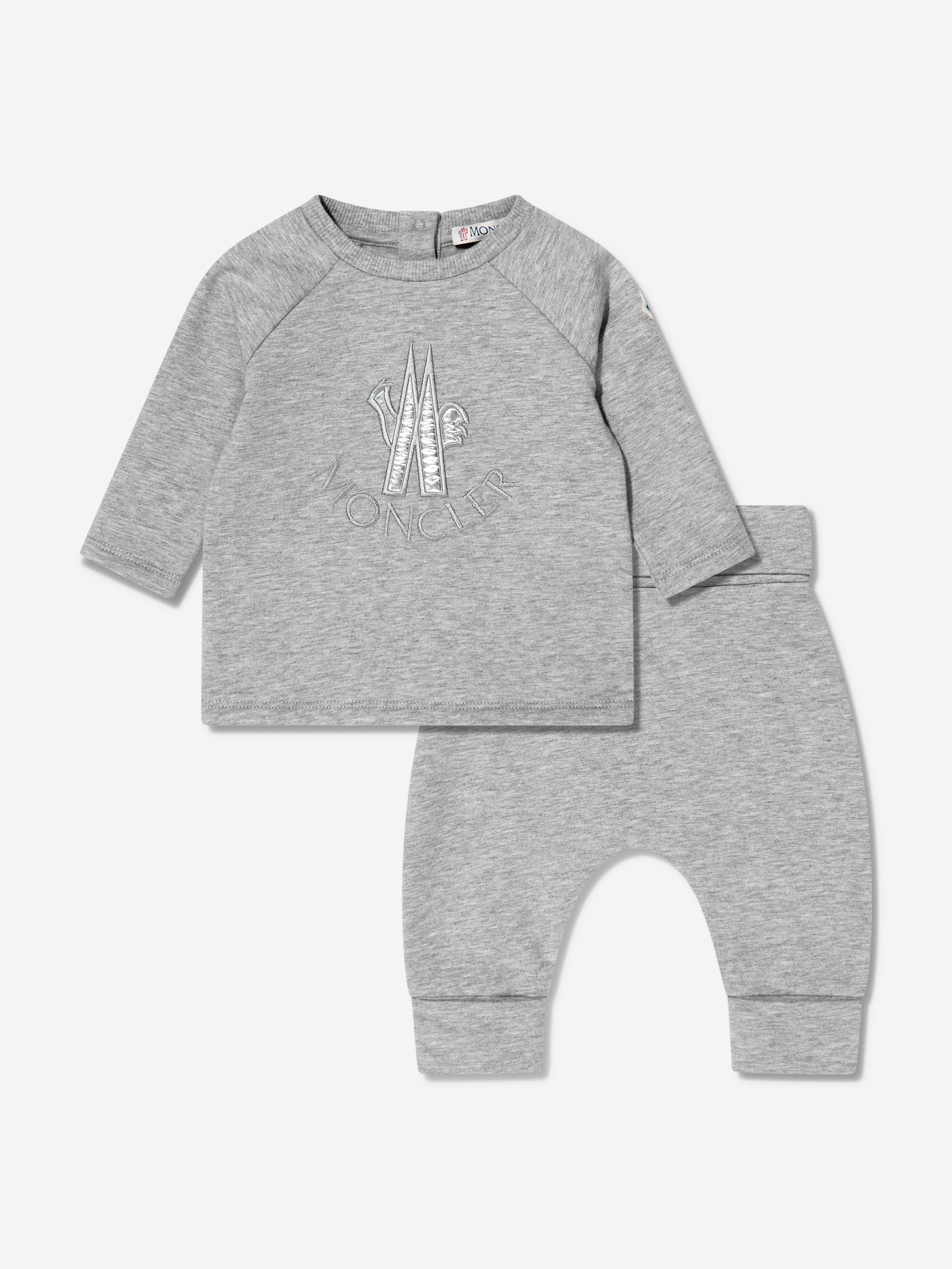 Baby grey moncler discount tracksuit