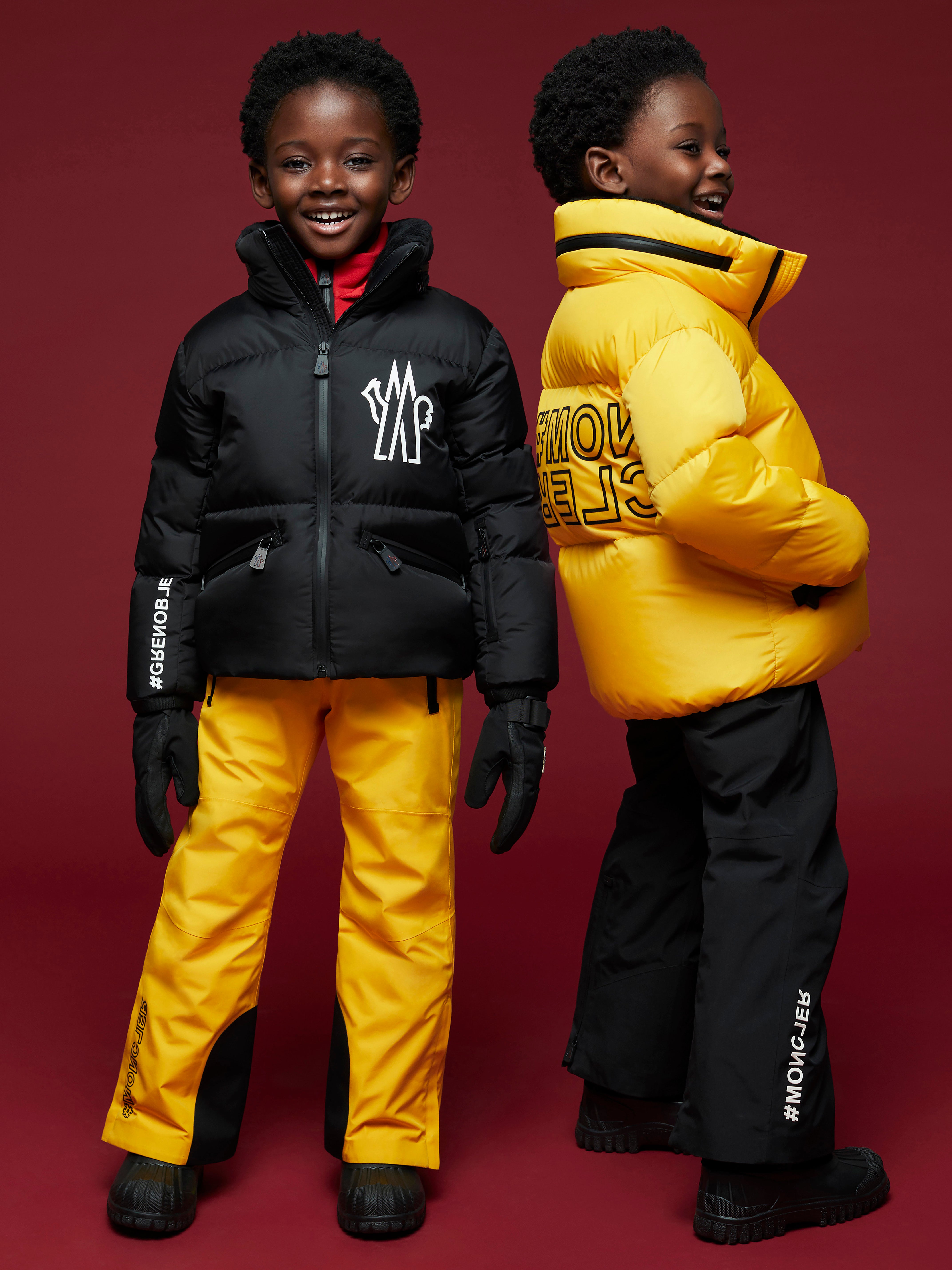 MONCLER ENFANT Ski Jacket Grenoble Offwhite for boys