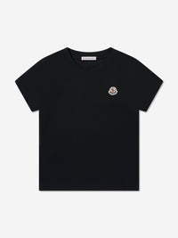 Moncler Enfant Boys Logo T-Shirt in Black