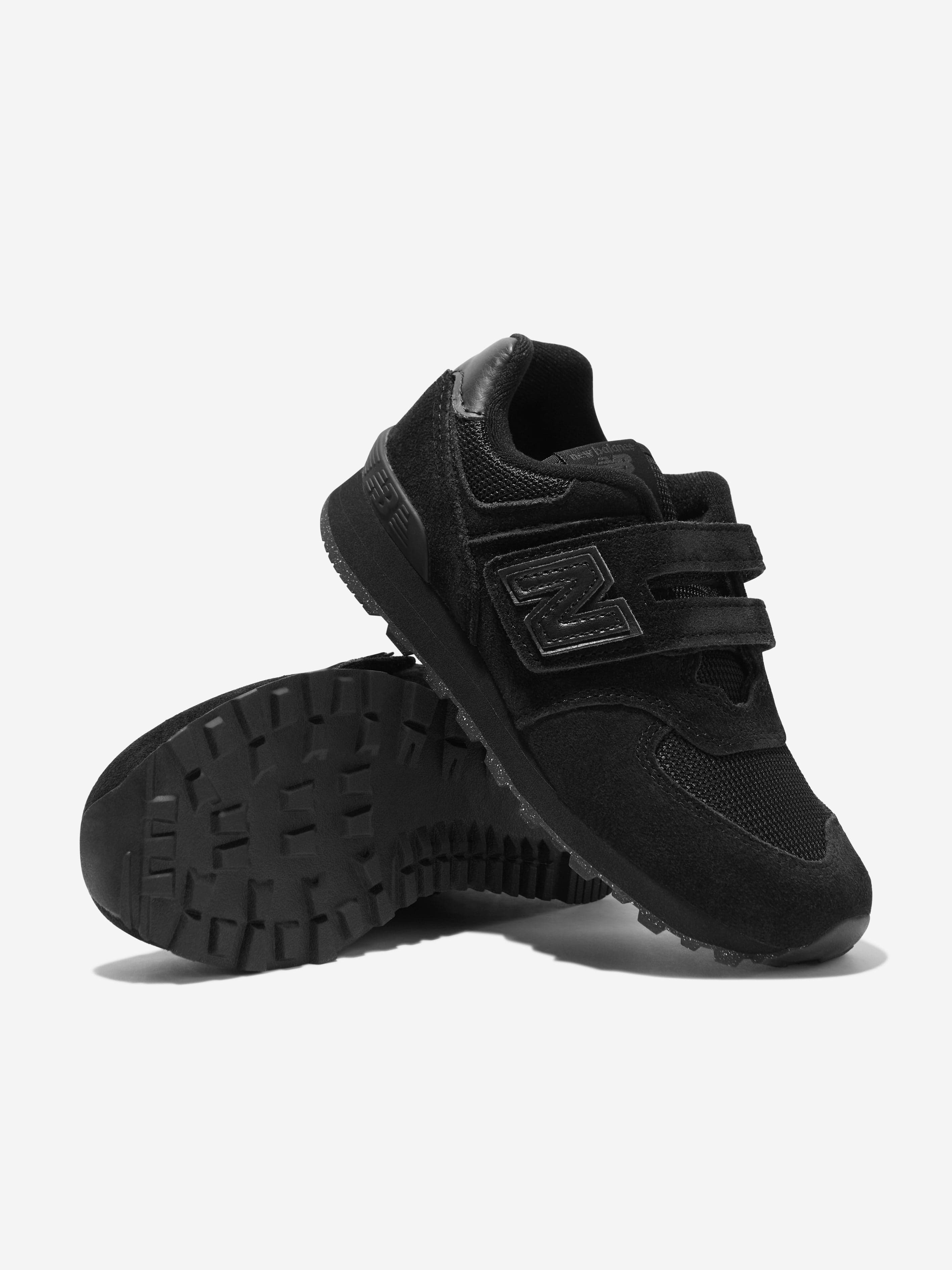 New Balance Kids 574 Trainers in Black Childsplay Clothing