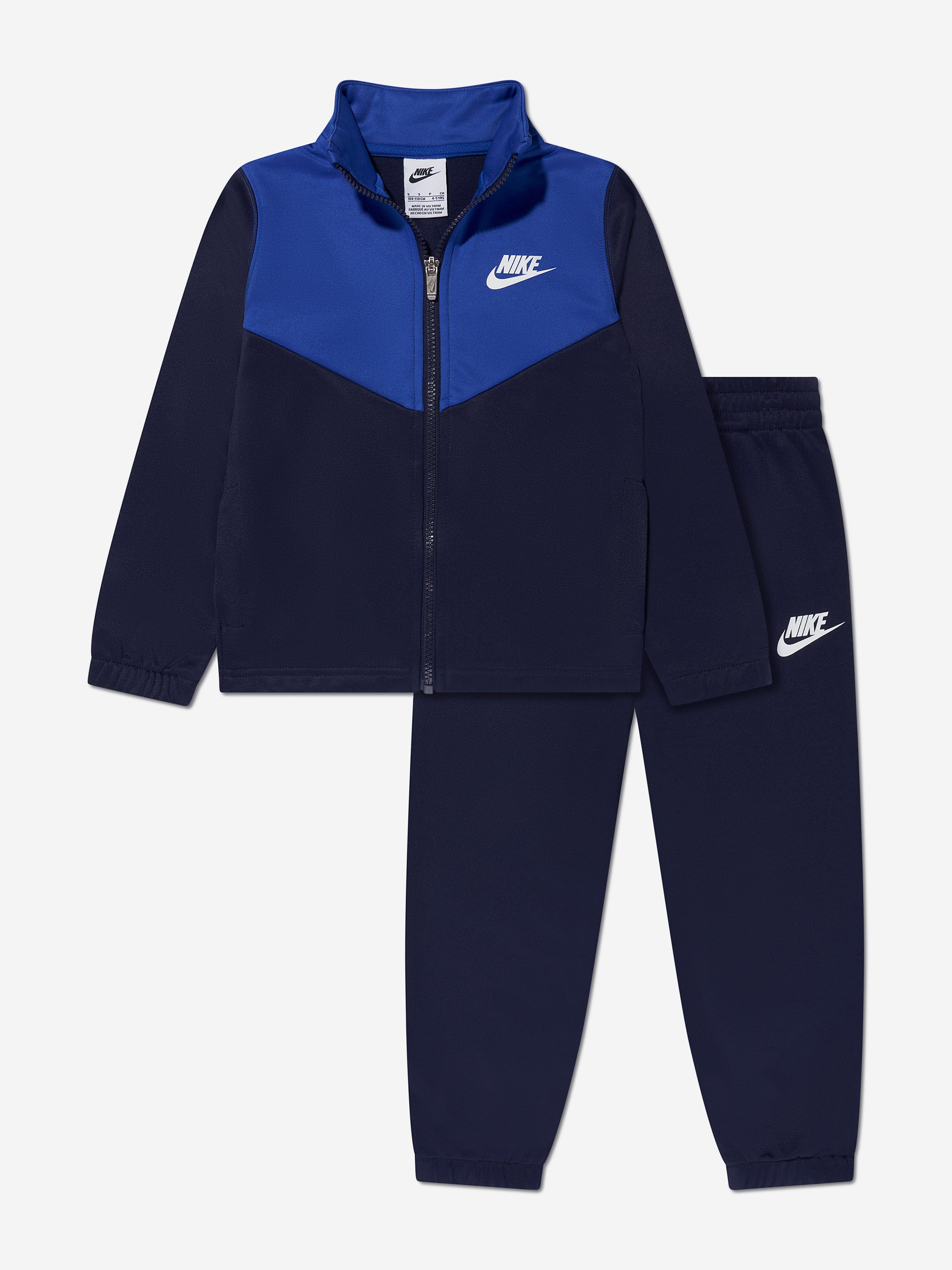 Blue nike clearance tracksuit boys