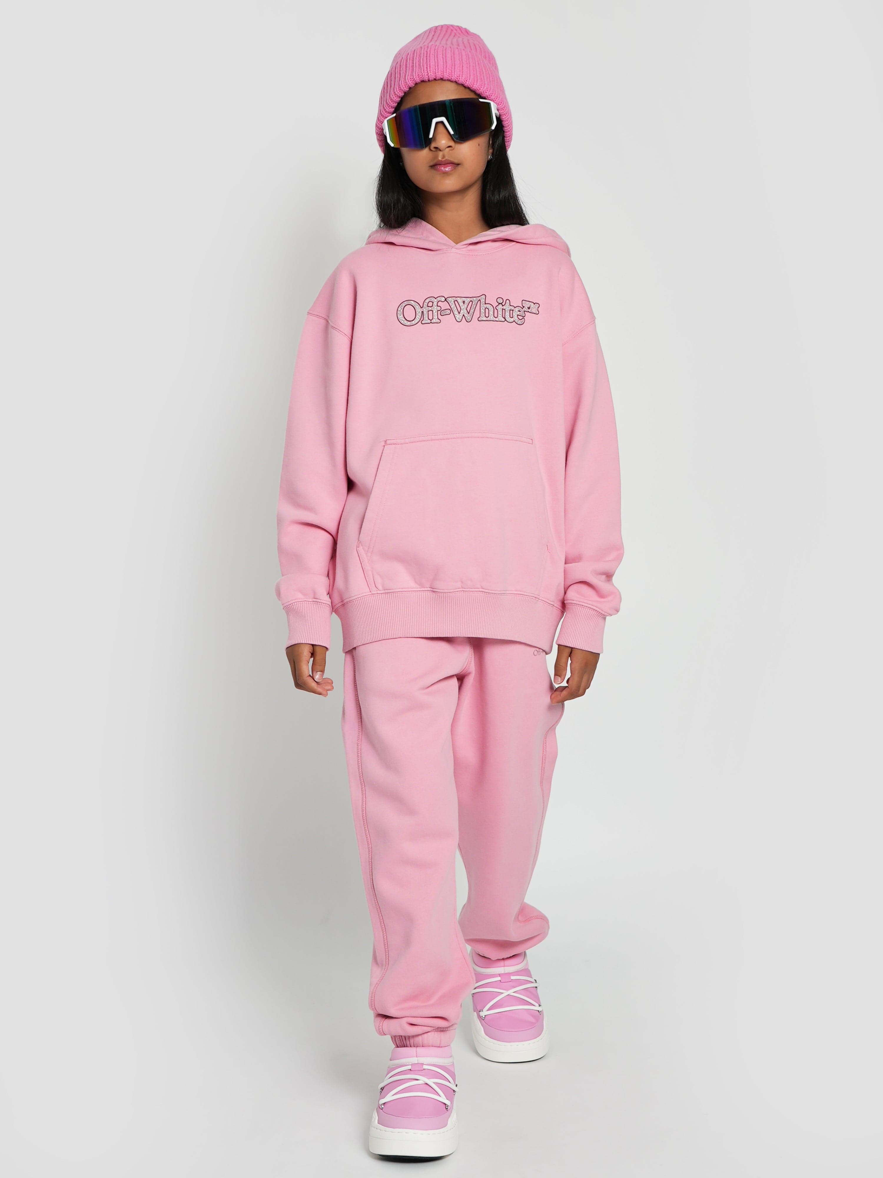 Pink off white hoodie sale