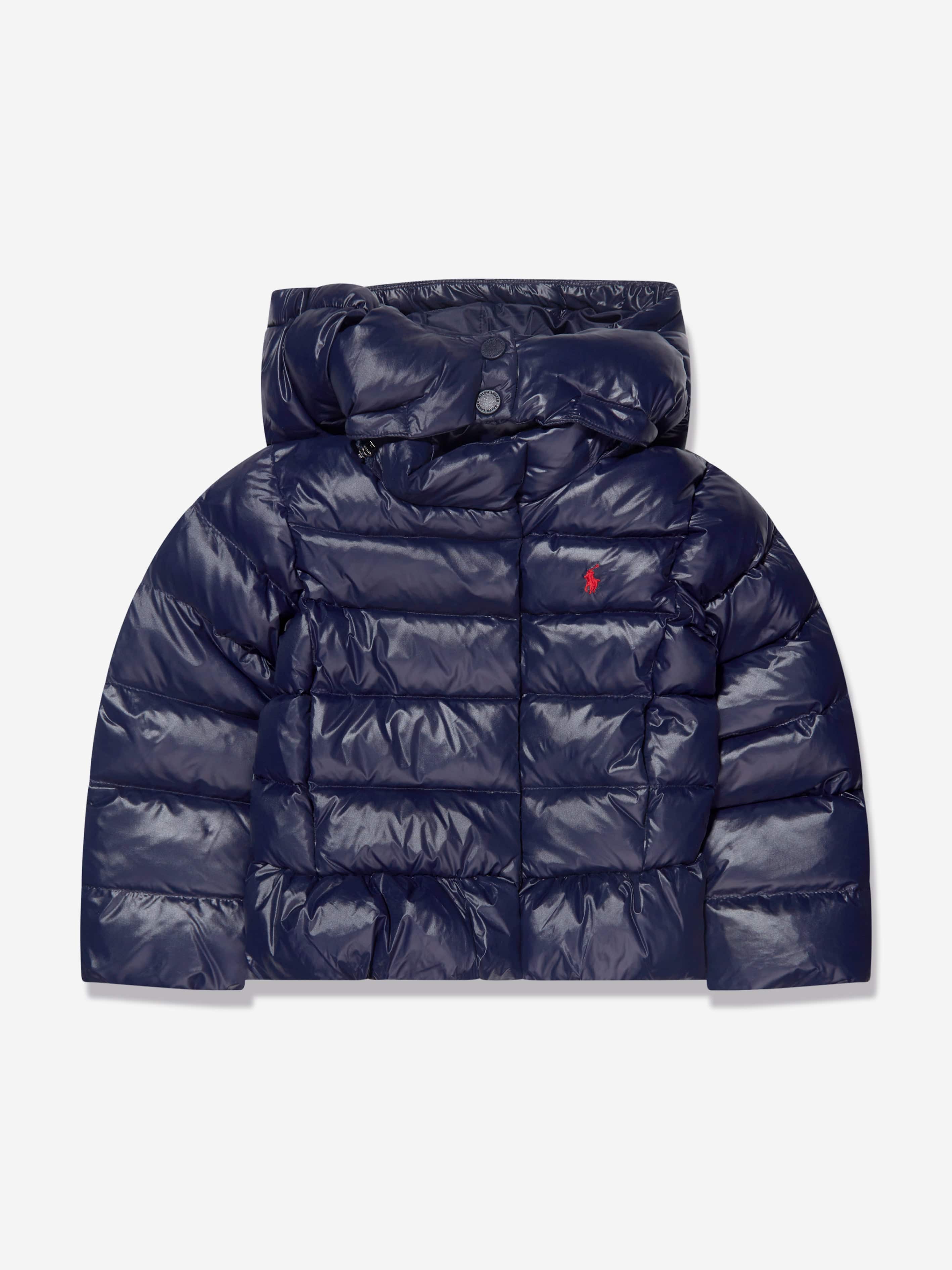 Ralph Lauren Girls Puffer Jacket in Navy Childsplay Clothing