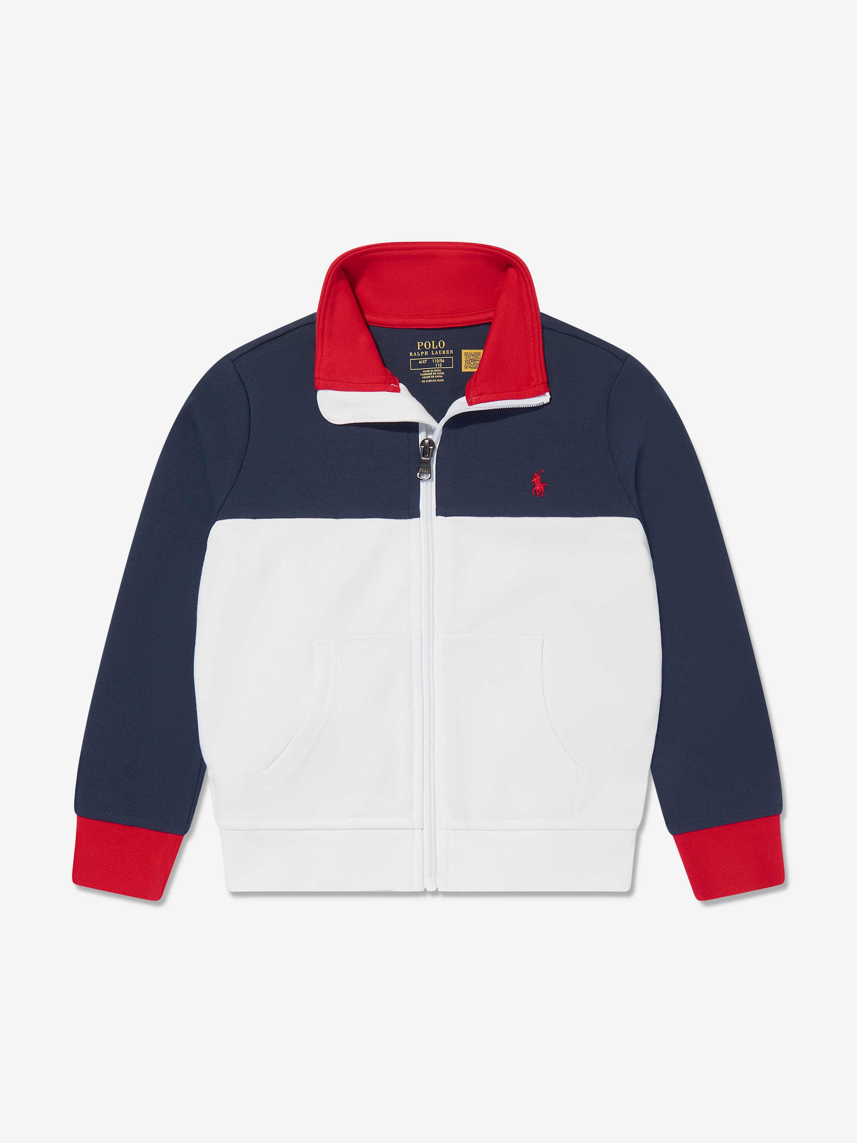 Ralph Lauren Boys Polo Zip Up Top in Multicolour