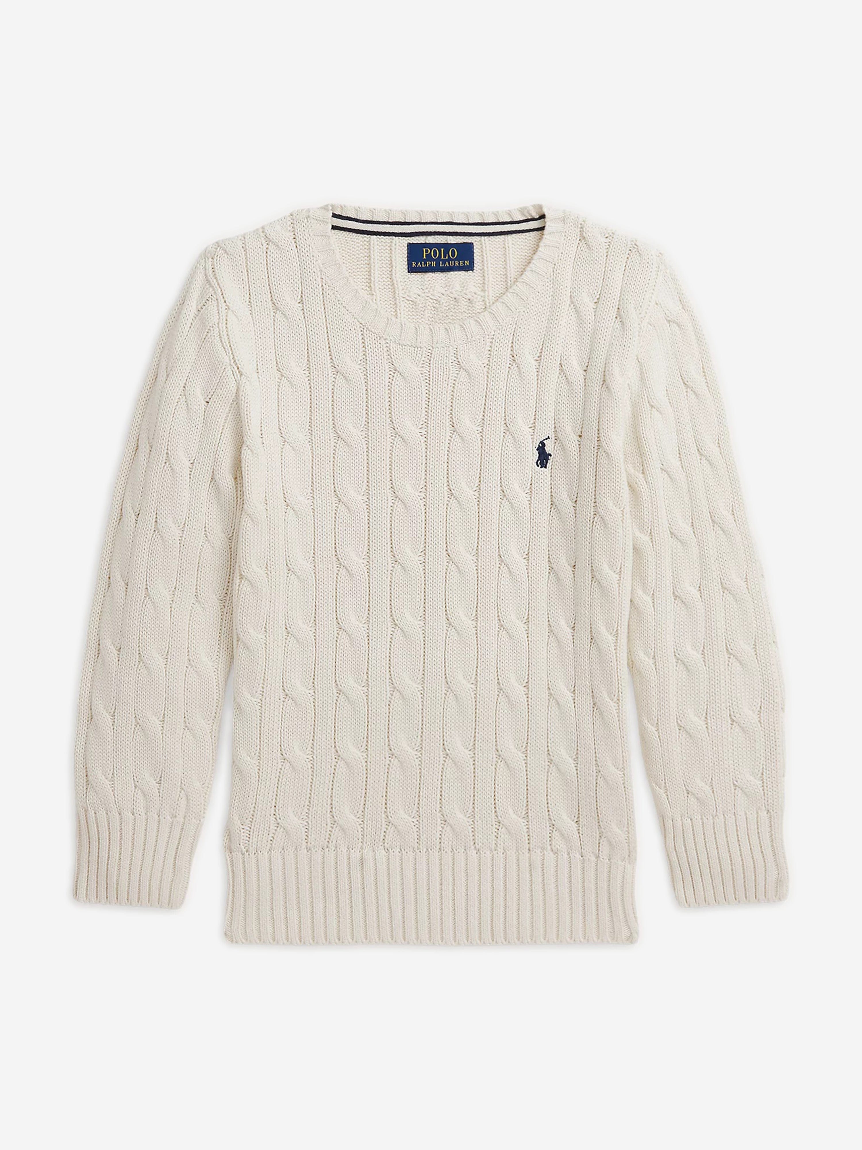 Boys fashion cable jumper