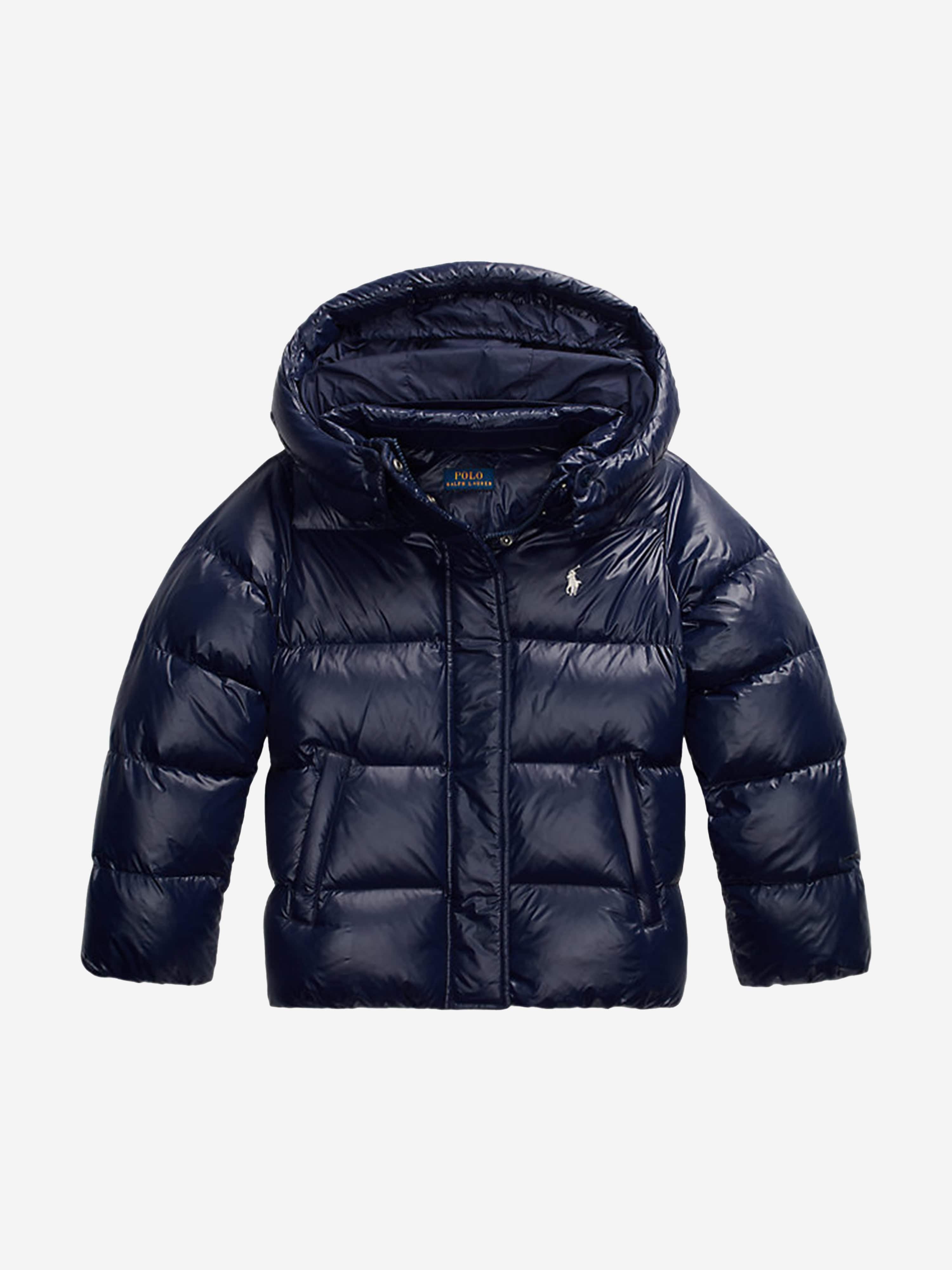 Ralph Lauren Girls Down Puffer Jacket in Navy Childsplay Clothing