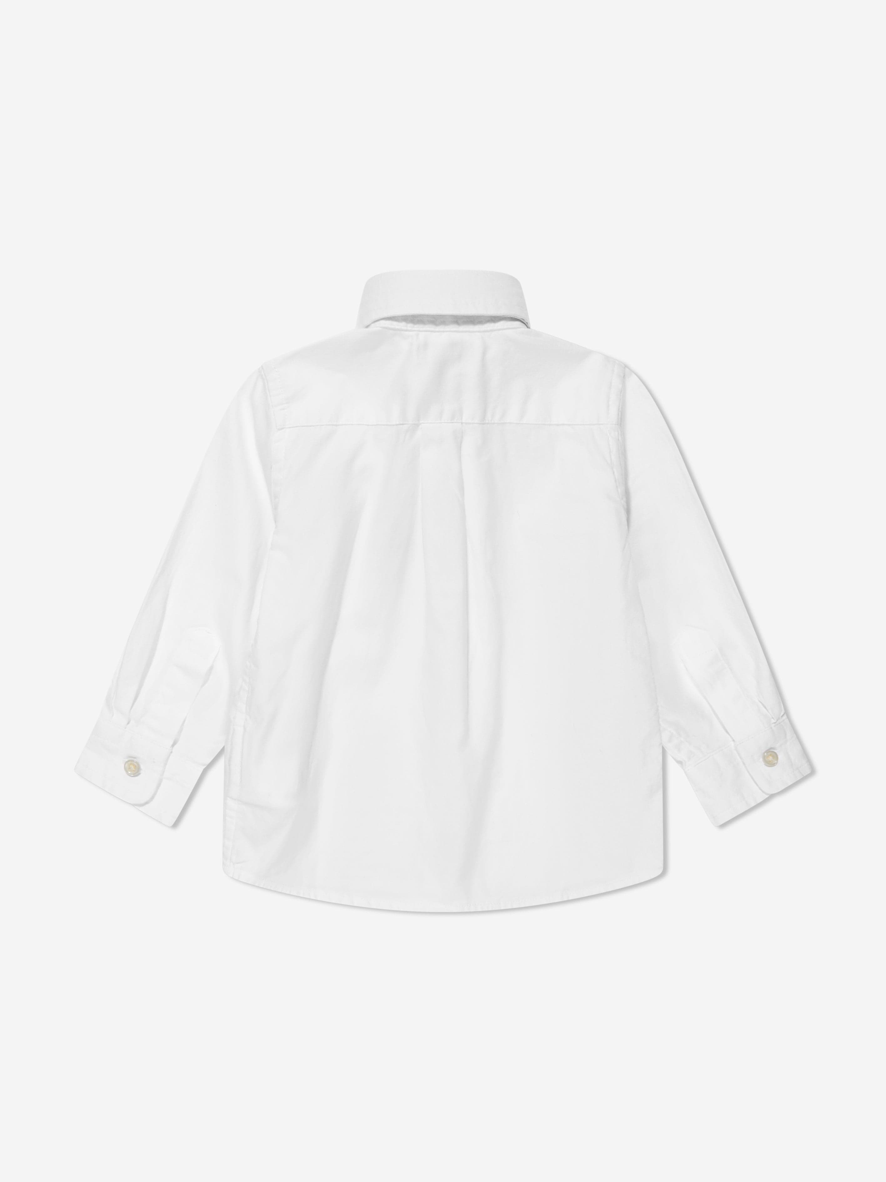 Childrens white ralph lauren shirt hotsell