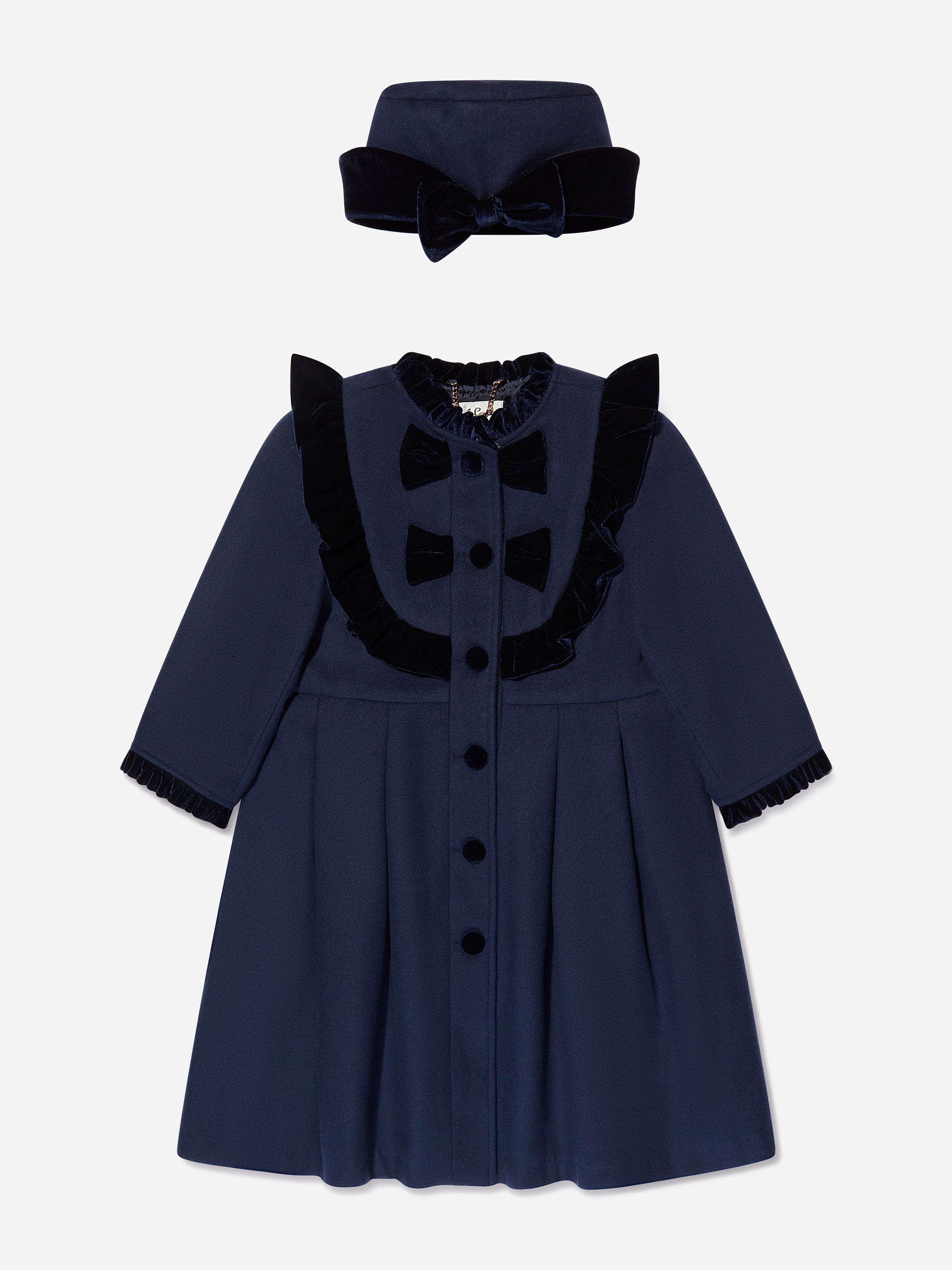 Baby girl dress hot sale coat and hat