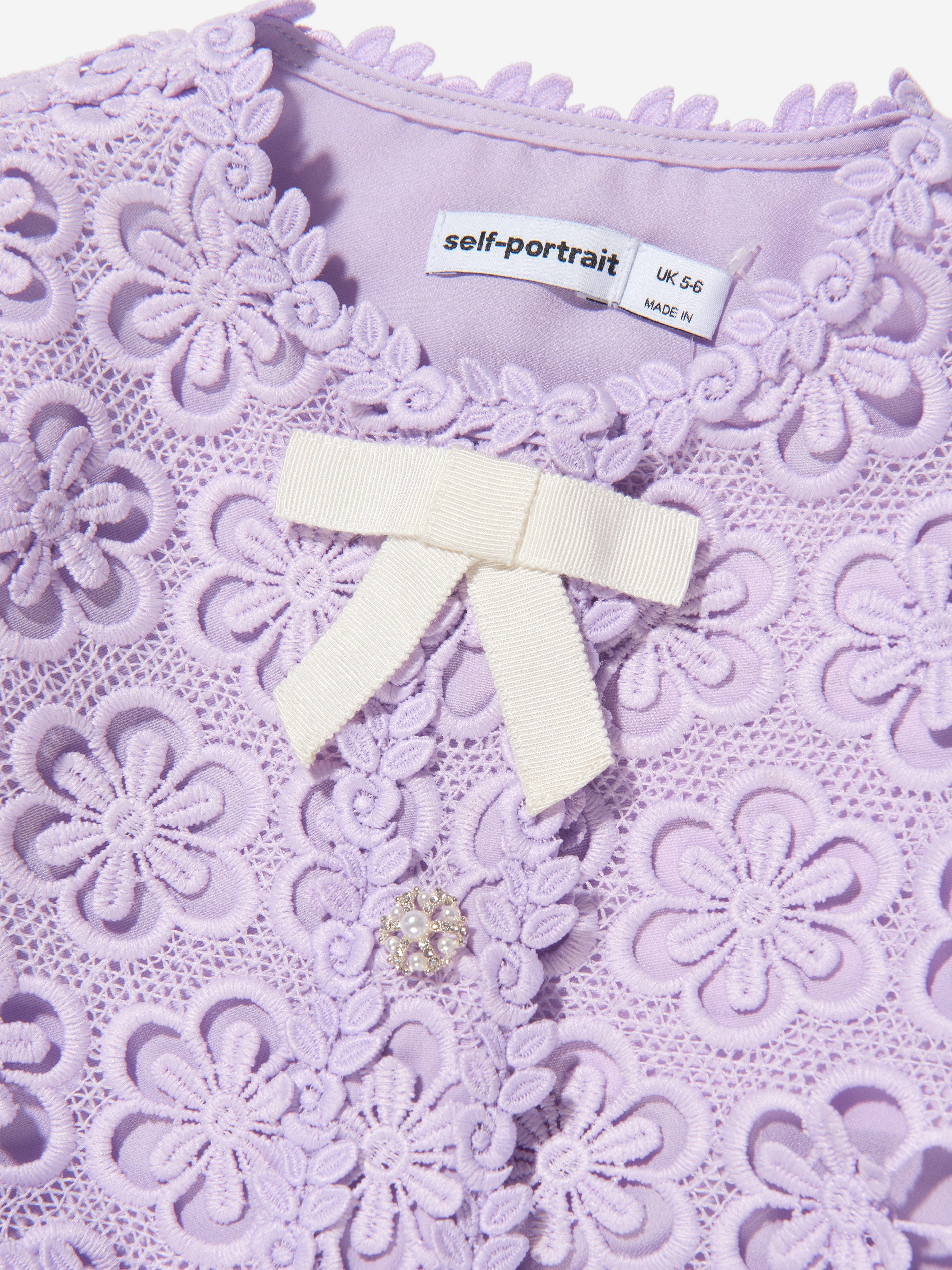 Lilac lace shop jacket