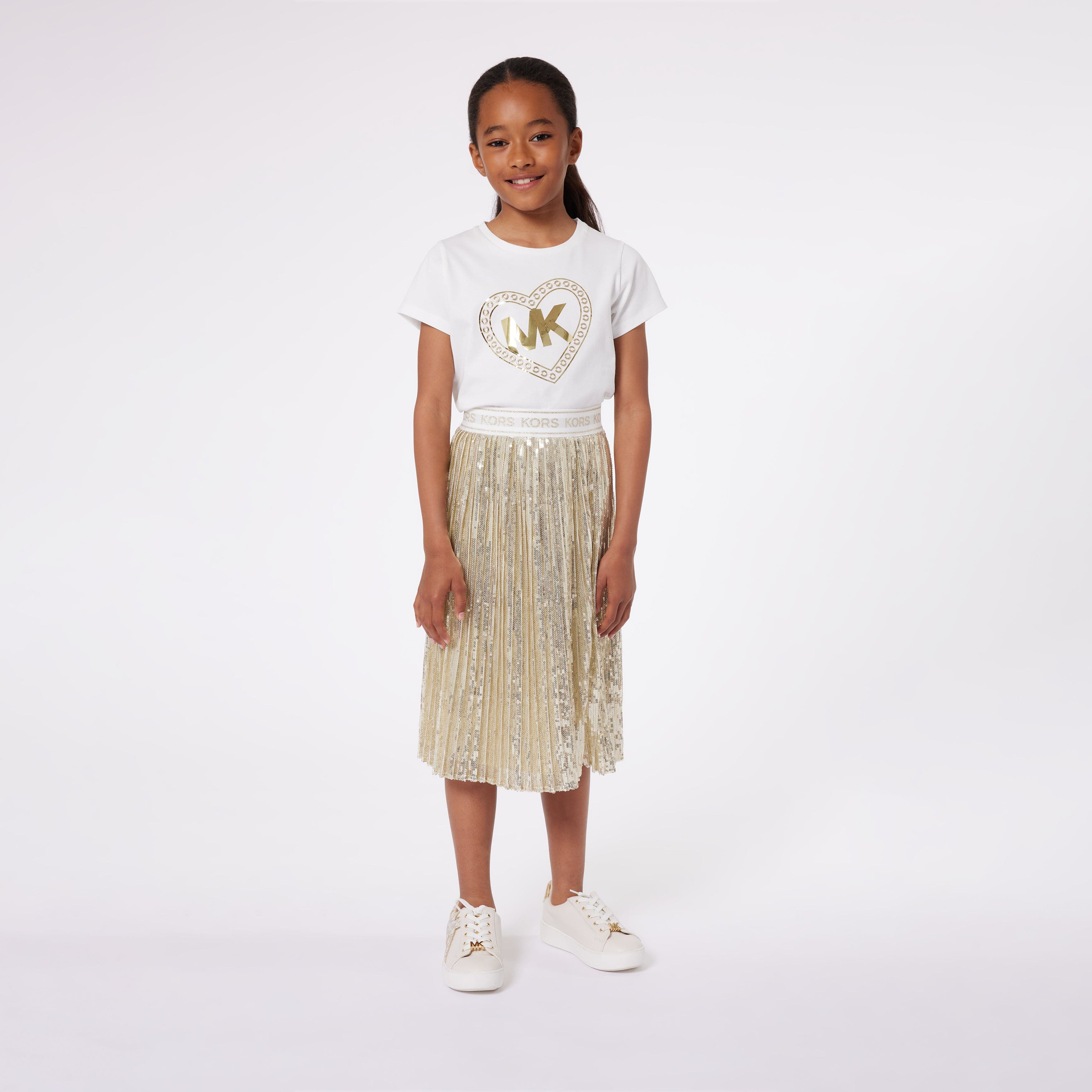 Gold skirt for girl best sale