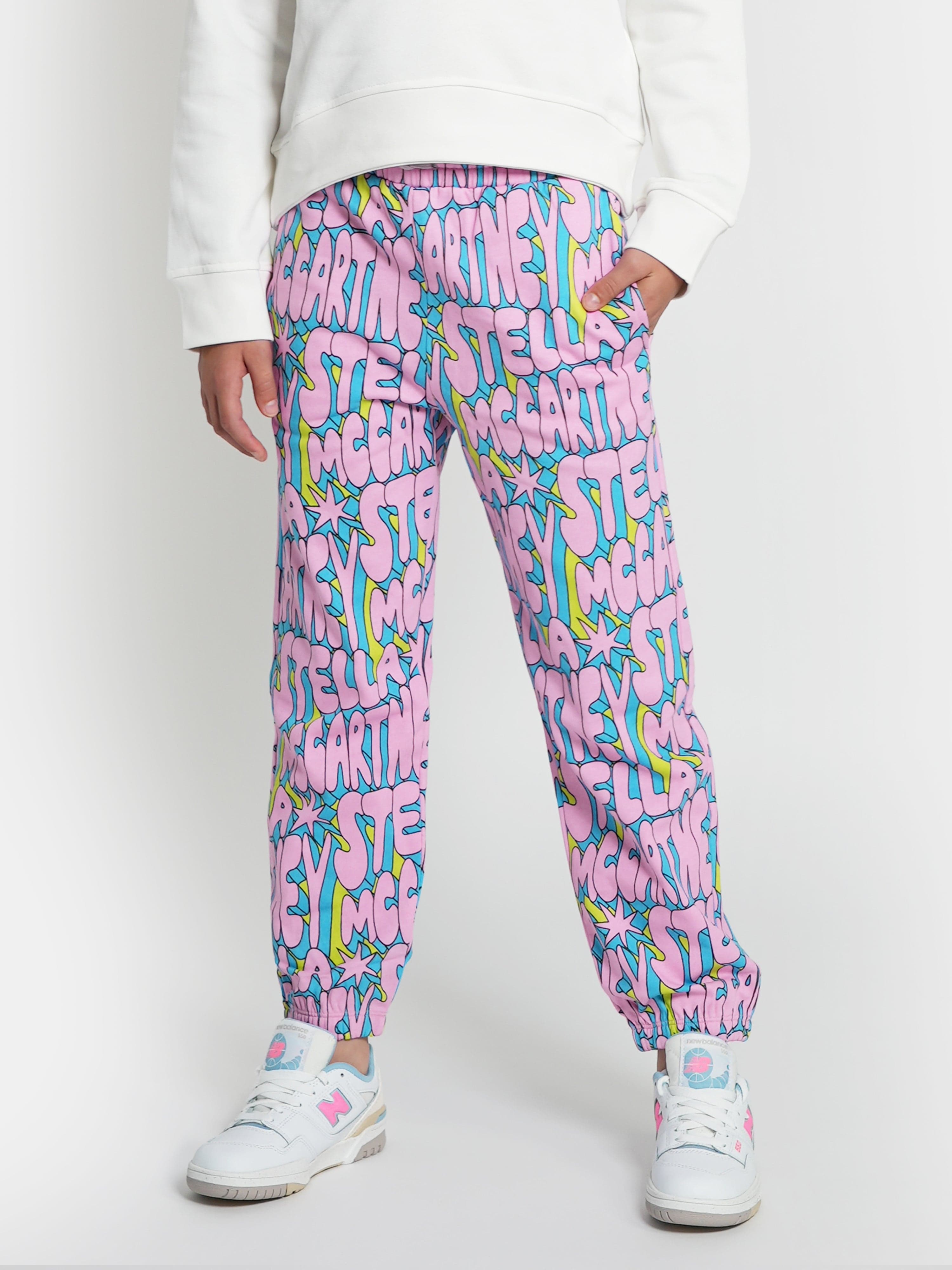 Stella McCartney Girls Logo Joggers in Pink