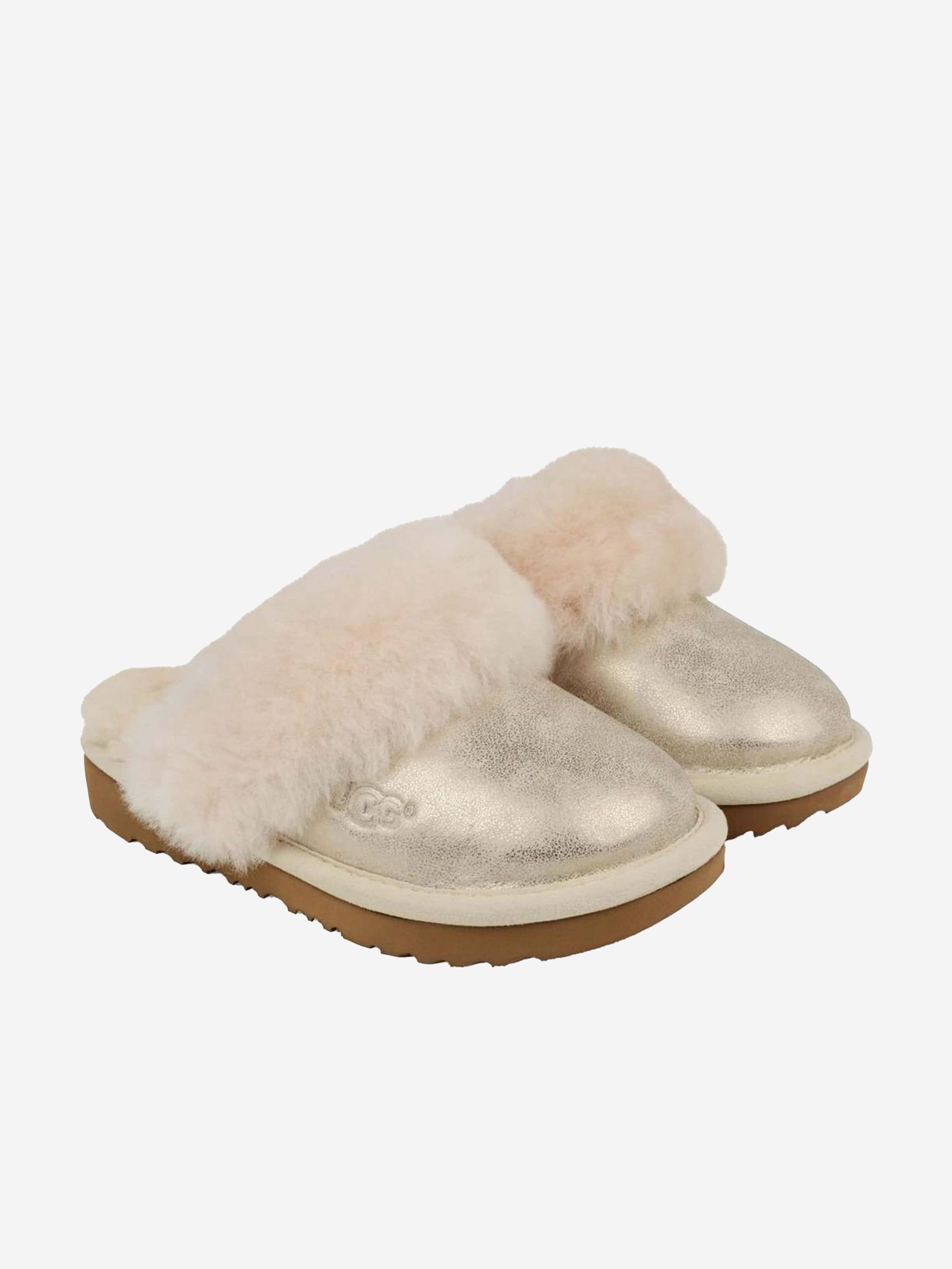 UGG - Girls Sheepskin Cozy II Metallic Slippers | Childsplay Clothing