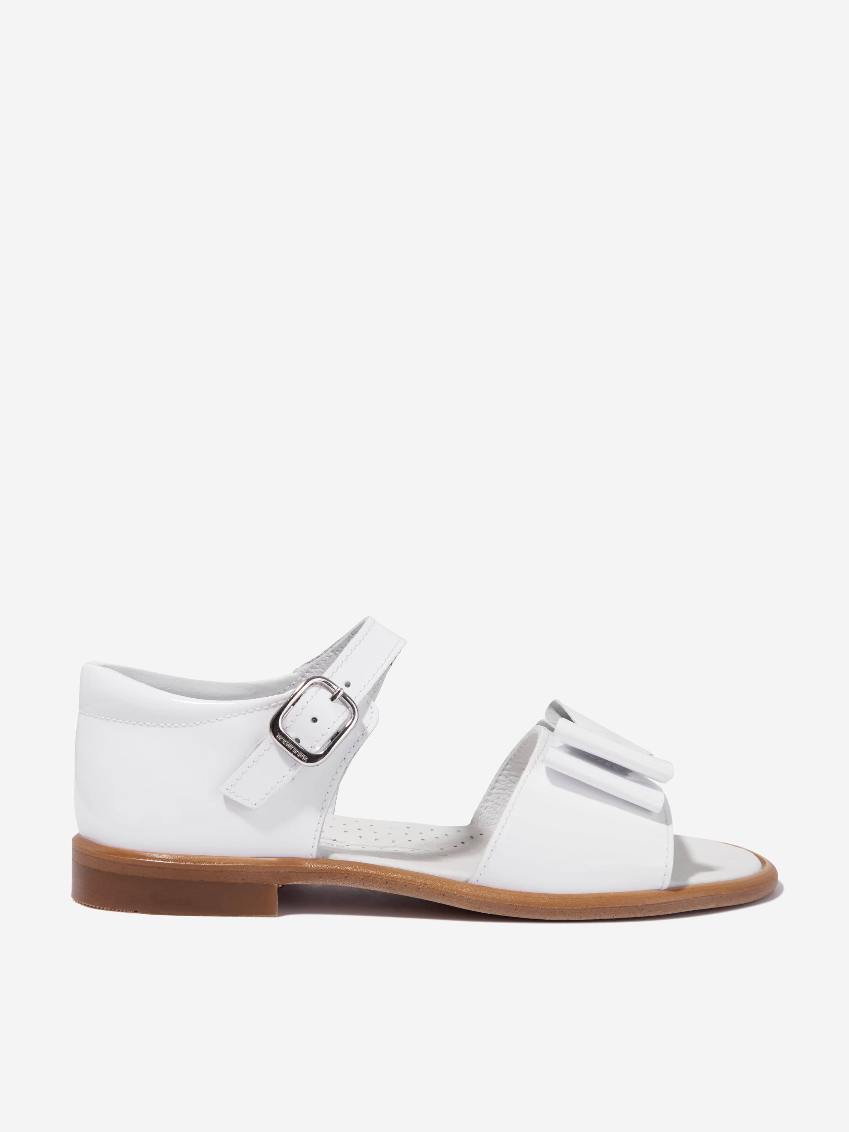 Leather store bow sandals