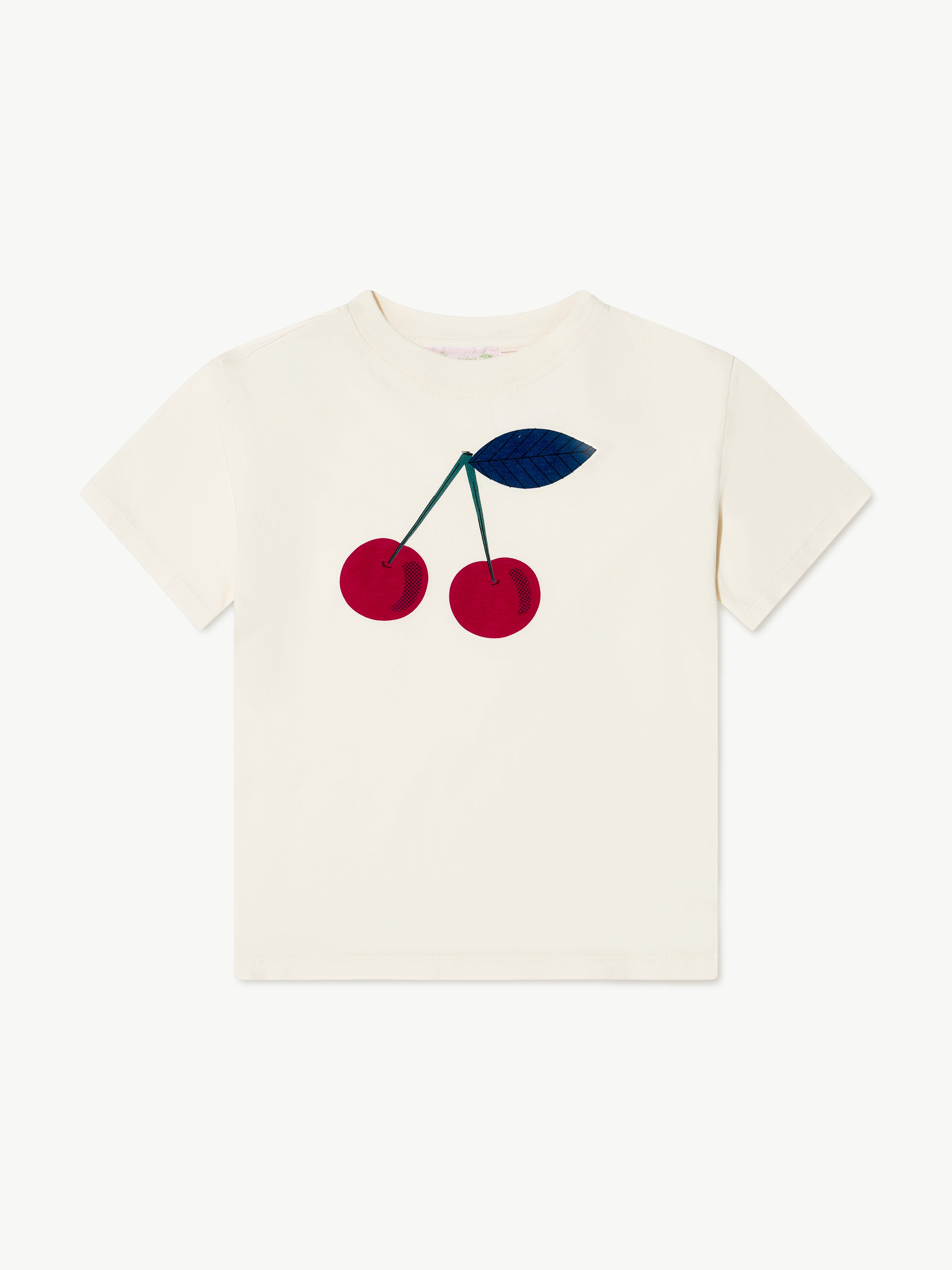 Bonpoint - Girls Cherry Thida T-Shirt in White | Childsplay Clothing
