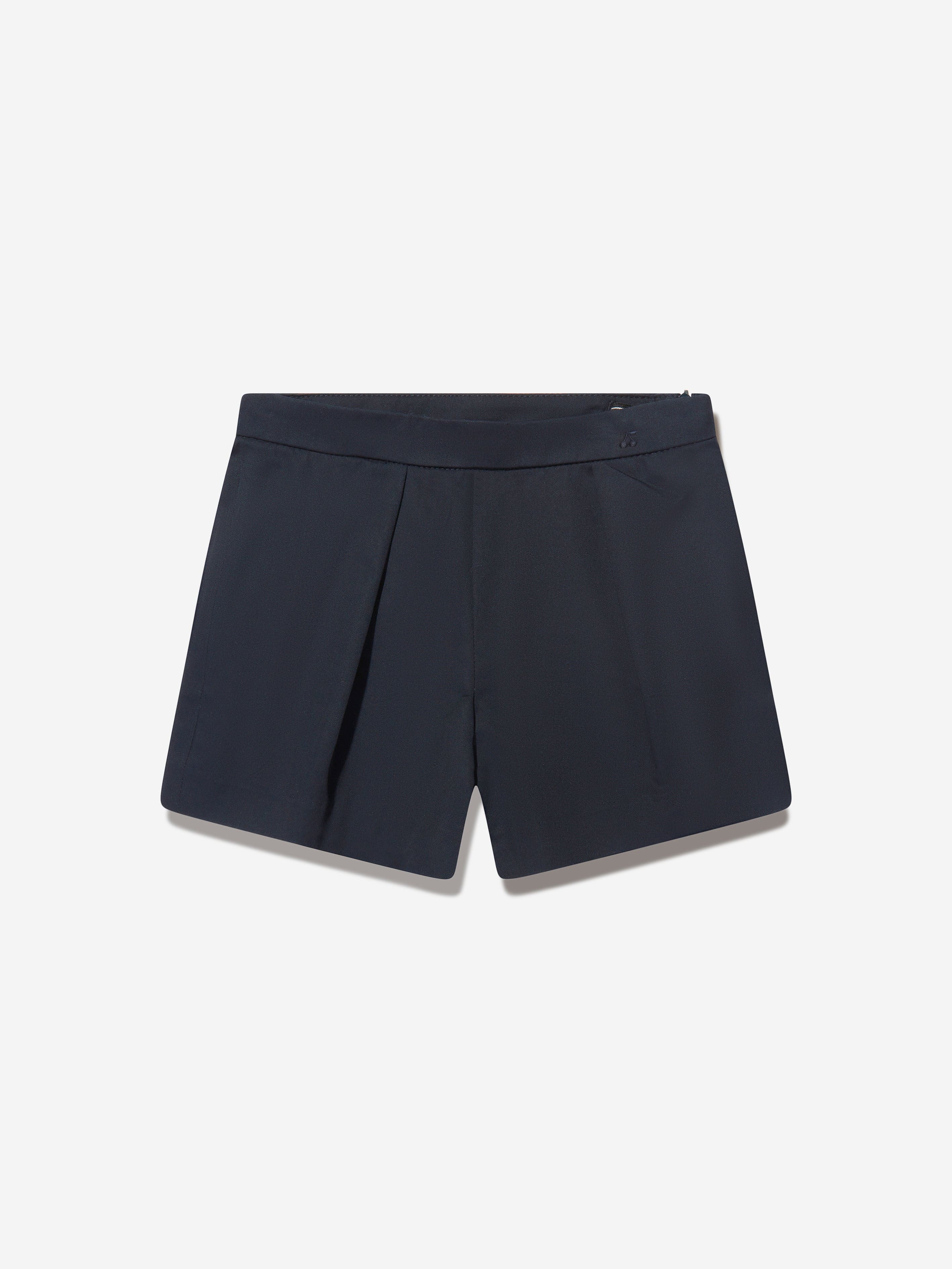 Girls navy cotton sales shorts