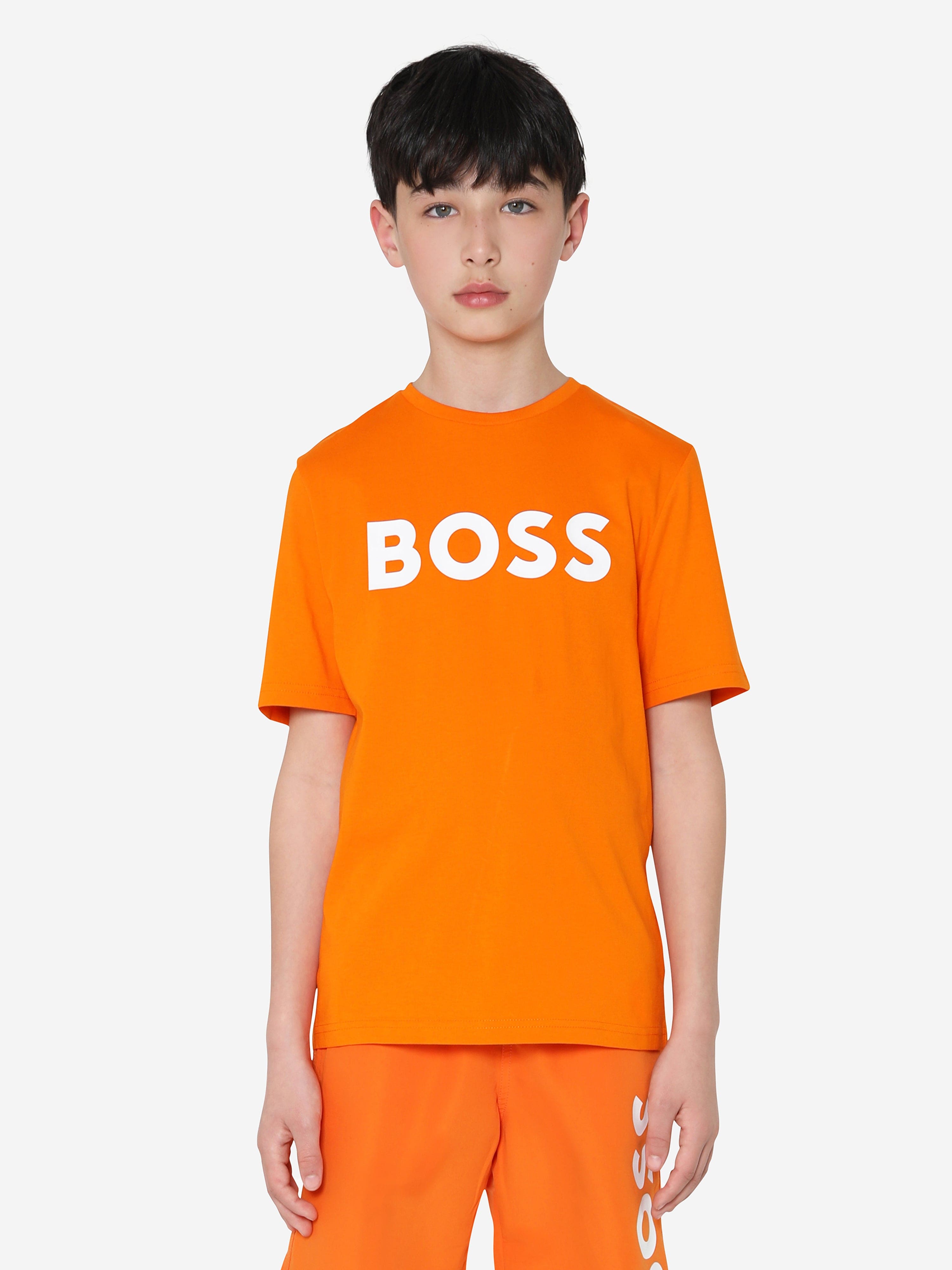 orange boss t shirt