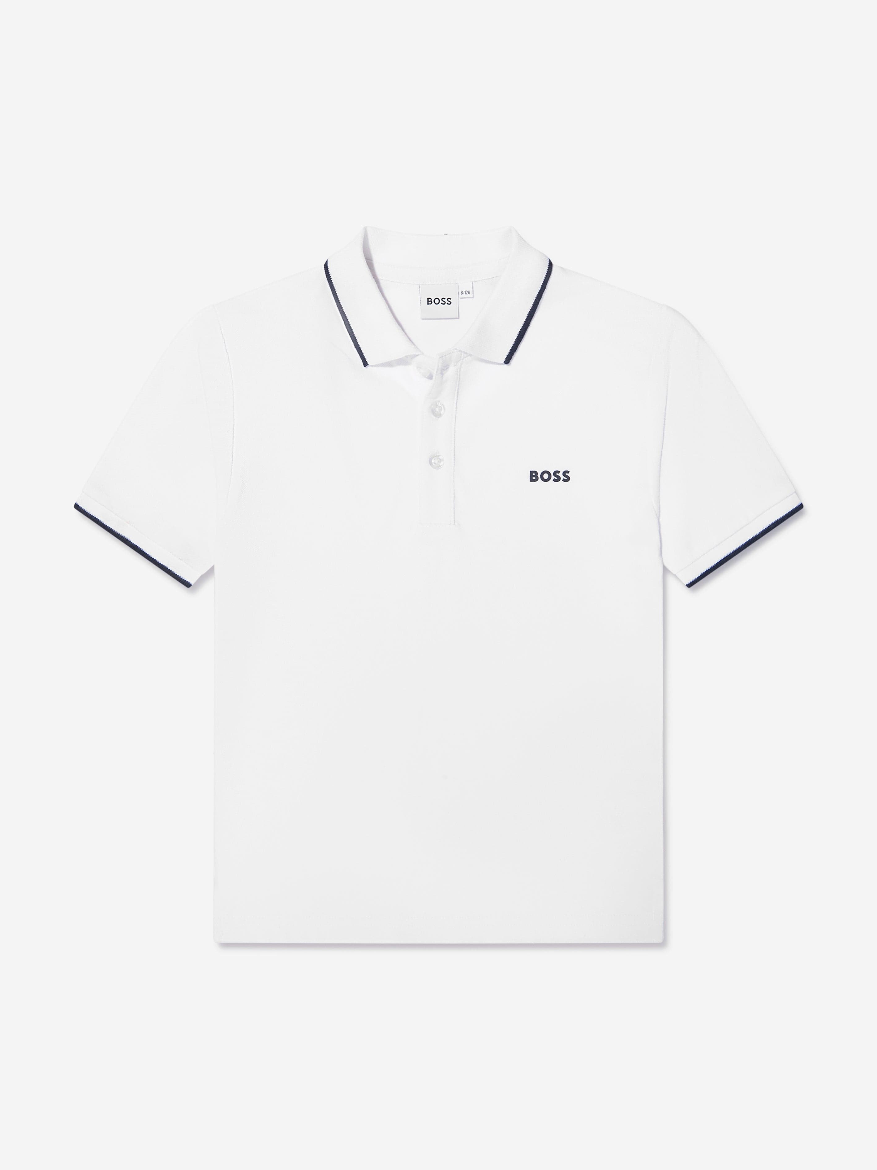 Boys hugo deals boss polo shirt