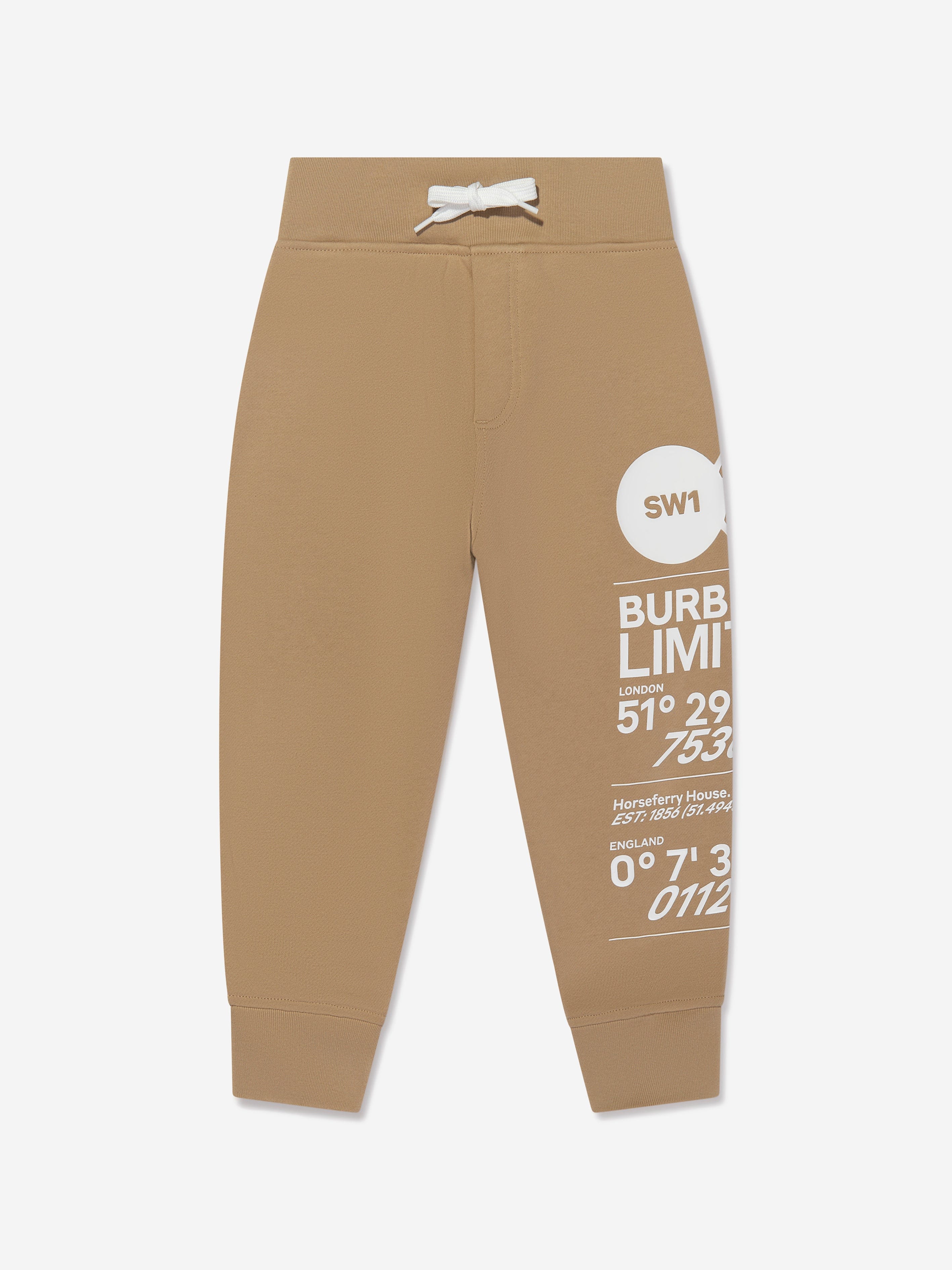 Horseferry cotton jersey sweatpants in brown - Burberry