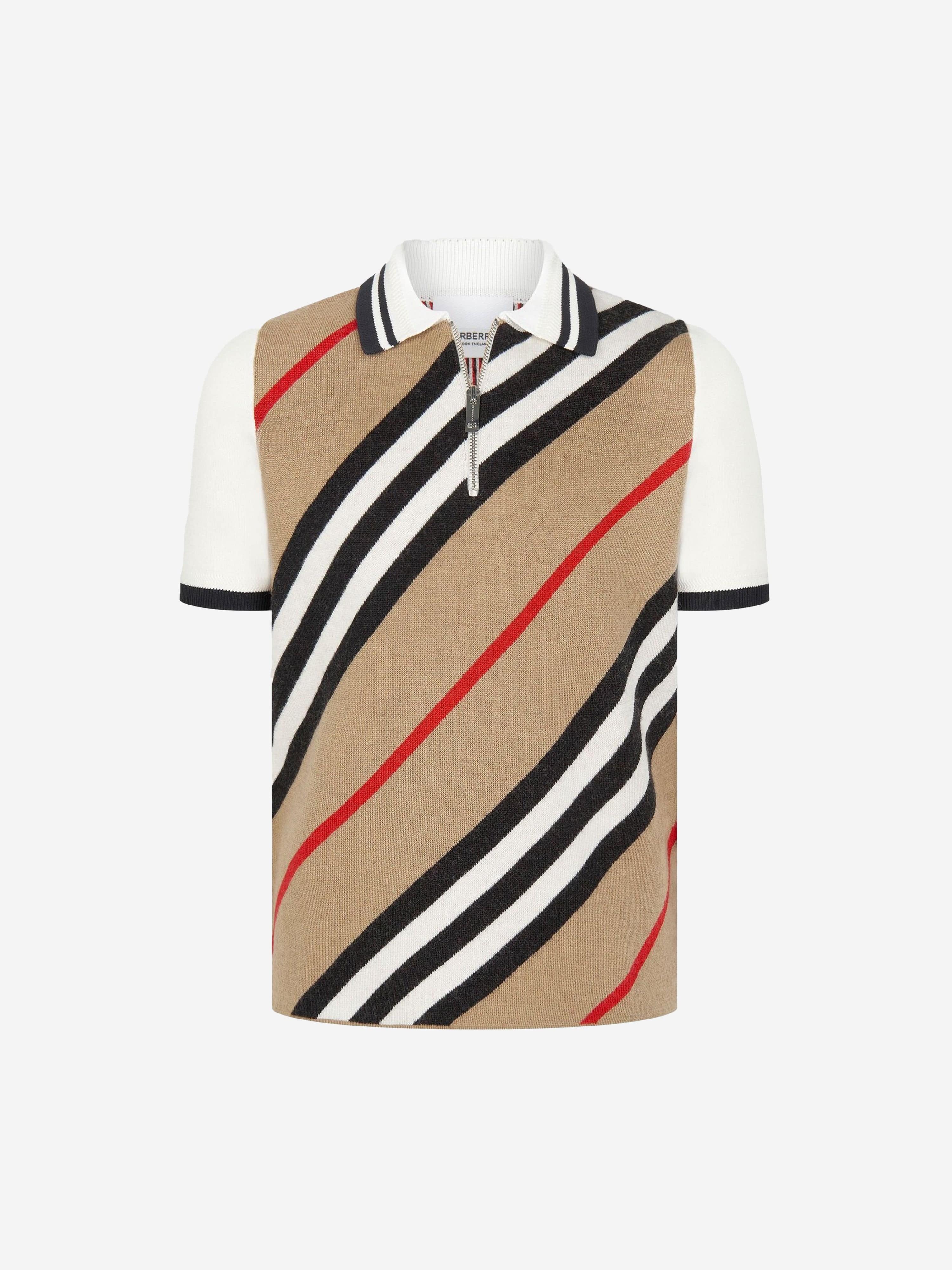 Burberry knitted polo best sale